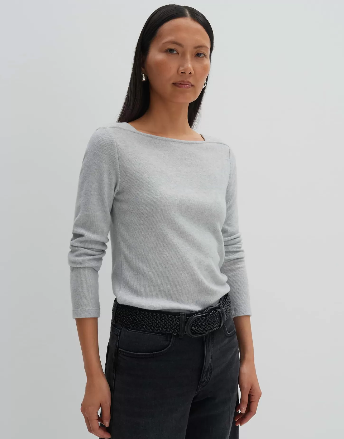 DAMES OPUS Jerseyshirt Kosie Grijs Online Bestellen