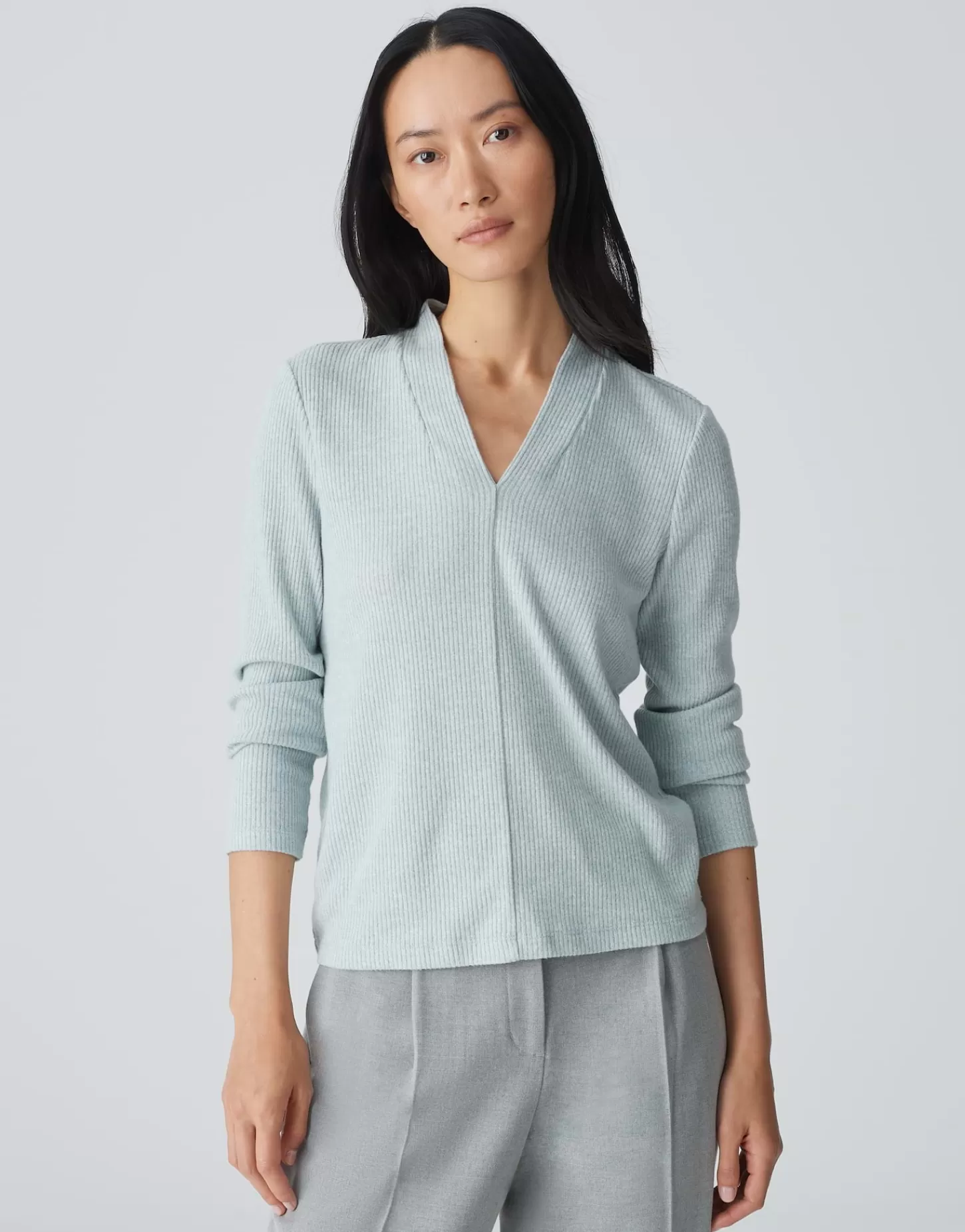 DAMES OPUS Jerseyshirt Somoko Blauw Online Bestellen