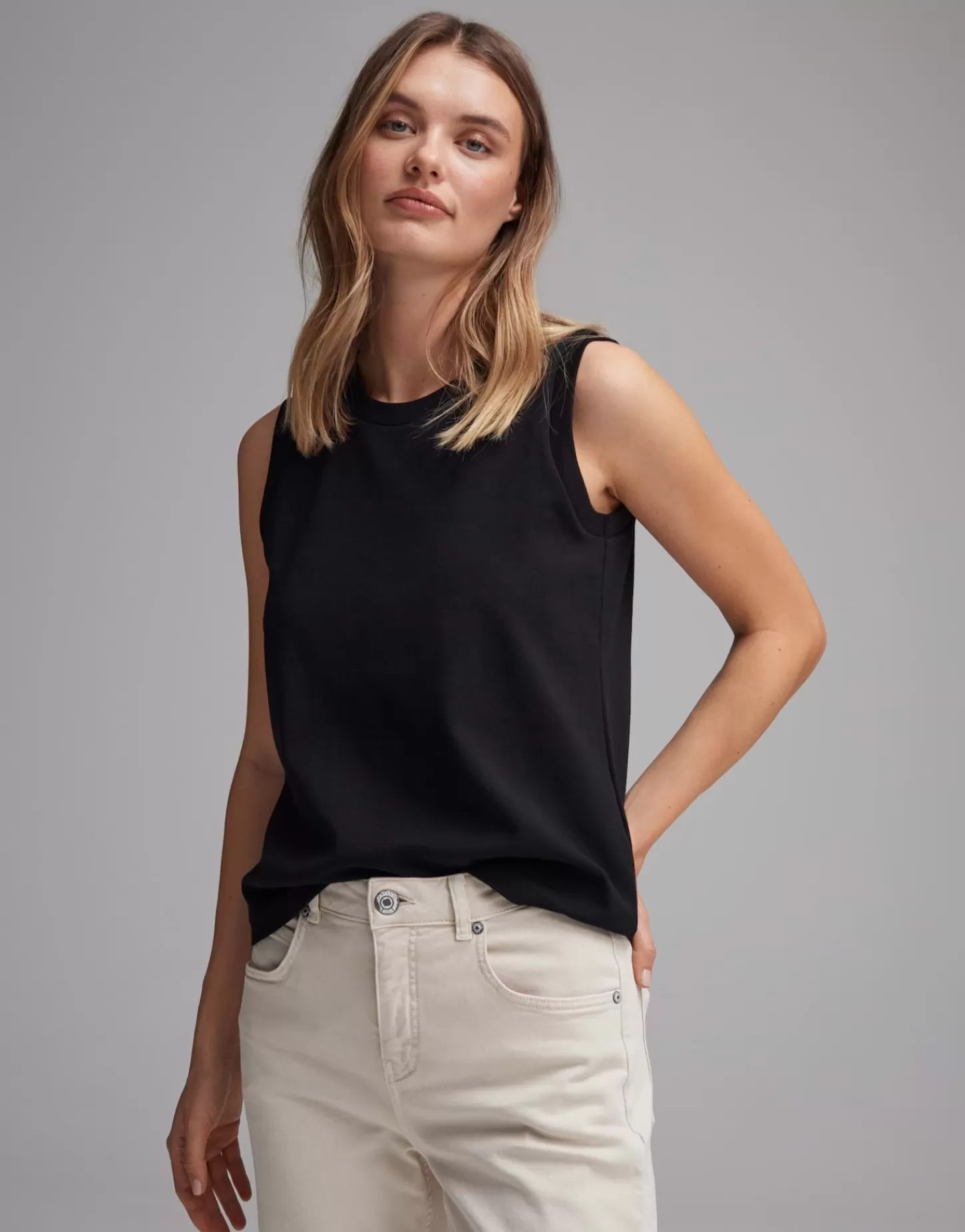 DAMES OPUS Jerseytop Ilayda Zwart Online Bestellen