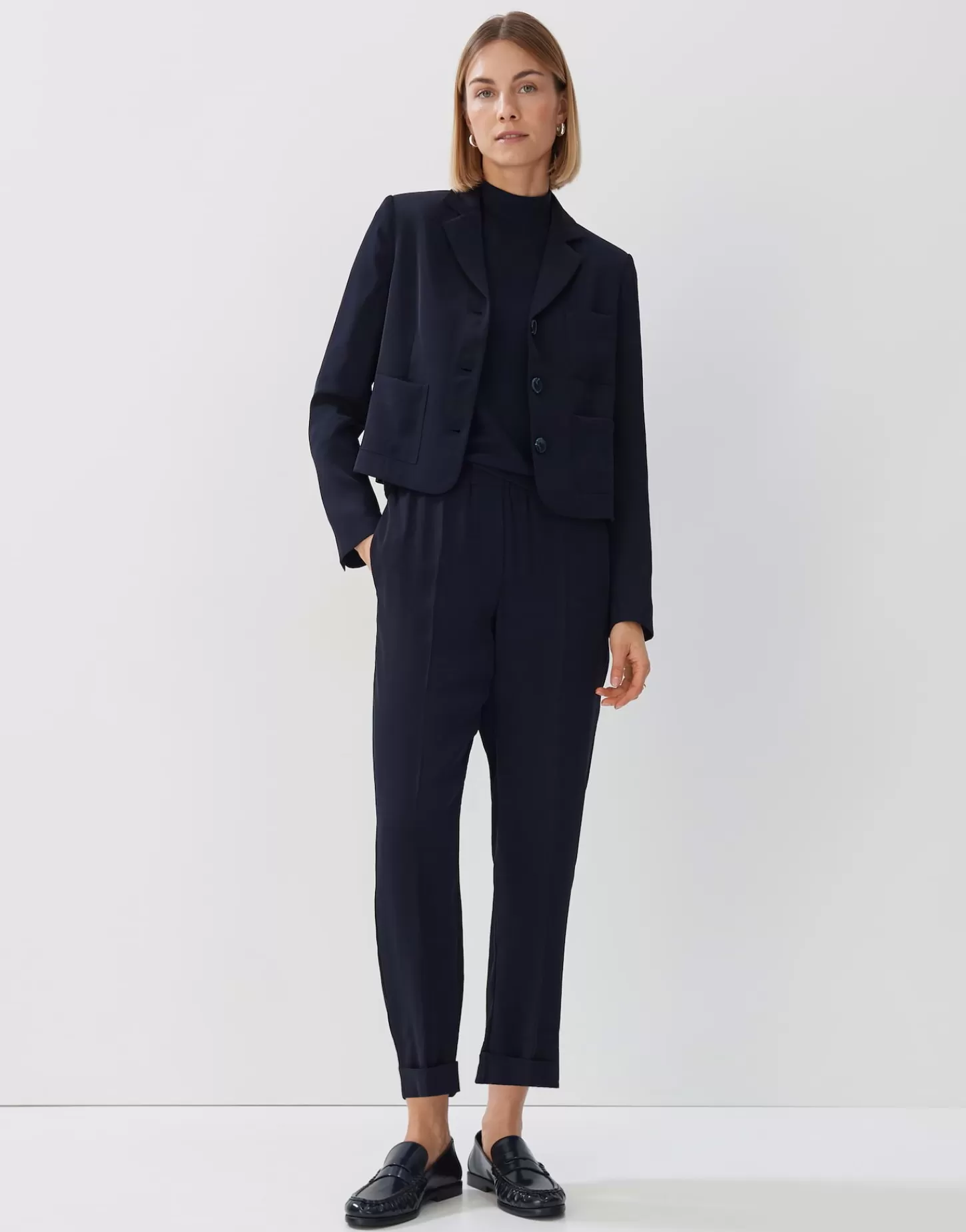 DAMES OPUS Korte Blazer Nyoto Blauw Online Bestellen