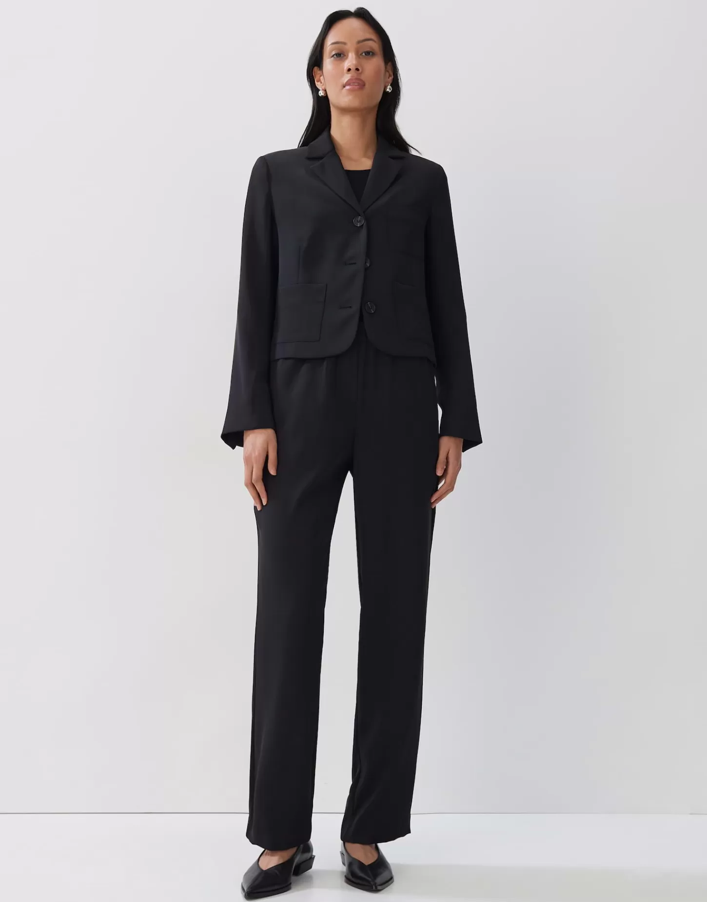 DAMES OPUS Korte Blazer Nyoto Zwart Online Bestellen