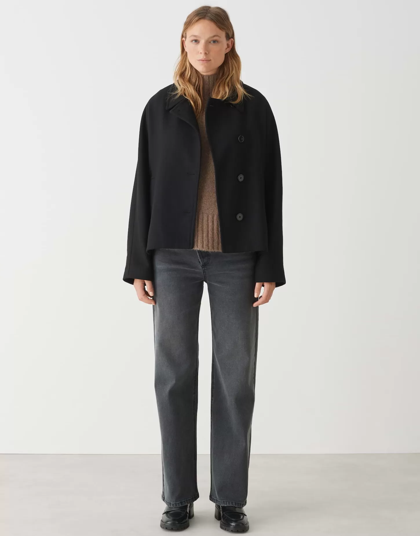 DAMES OPUS Korte Jas Hajona Zwart Online Bestellen