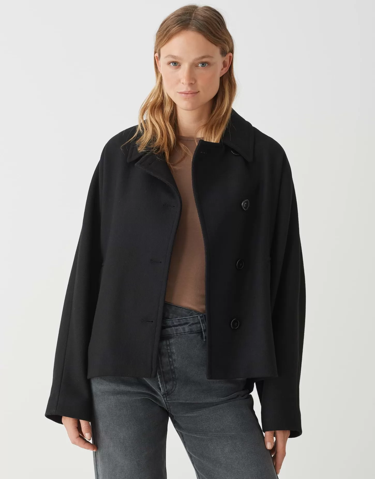 DAMES OPUS Korte Jas Hajona Zwart Online Bestellen