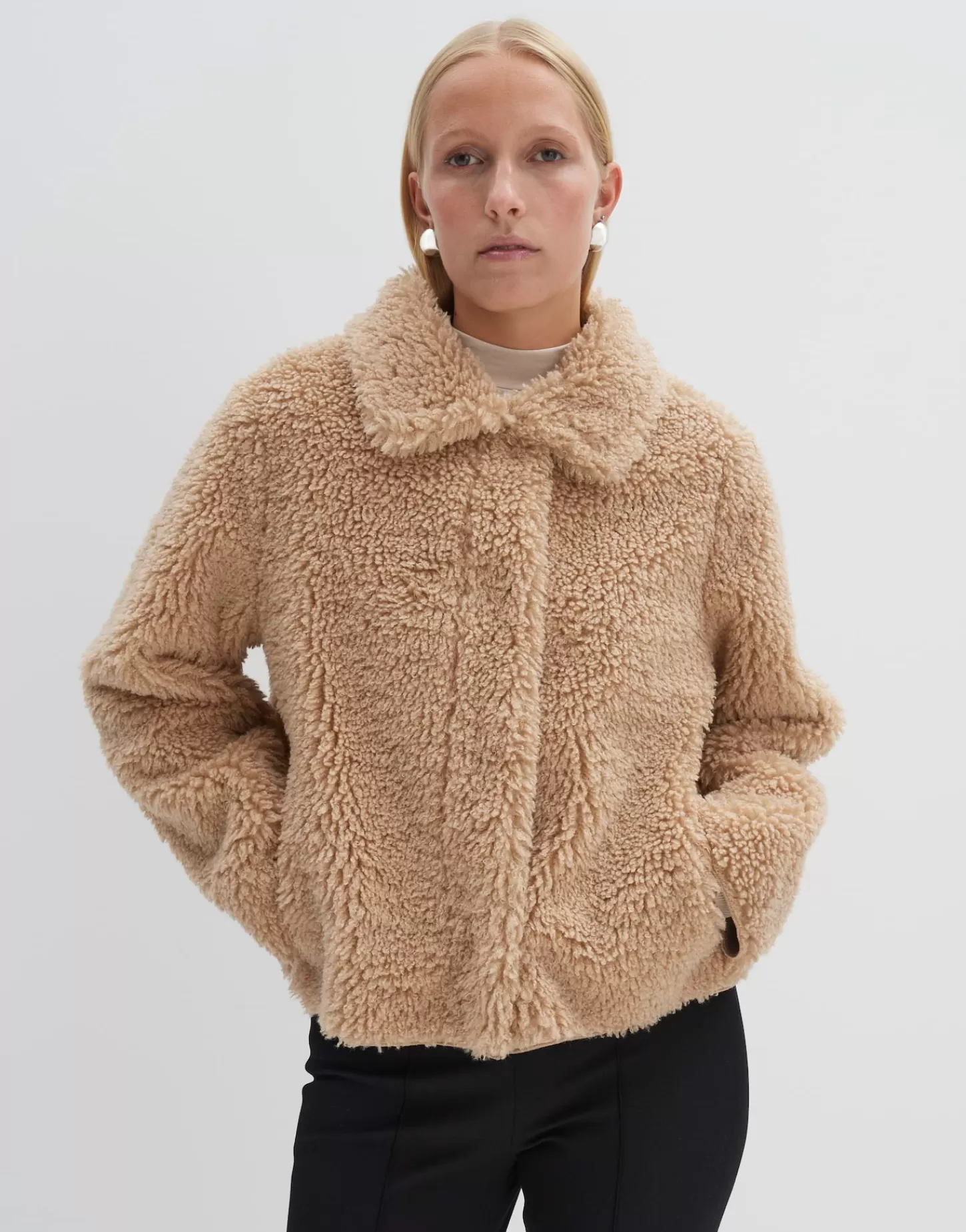 DAMES OPUS Korte Jas Variett Beige Online Bestellen