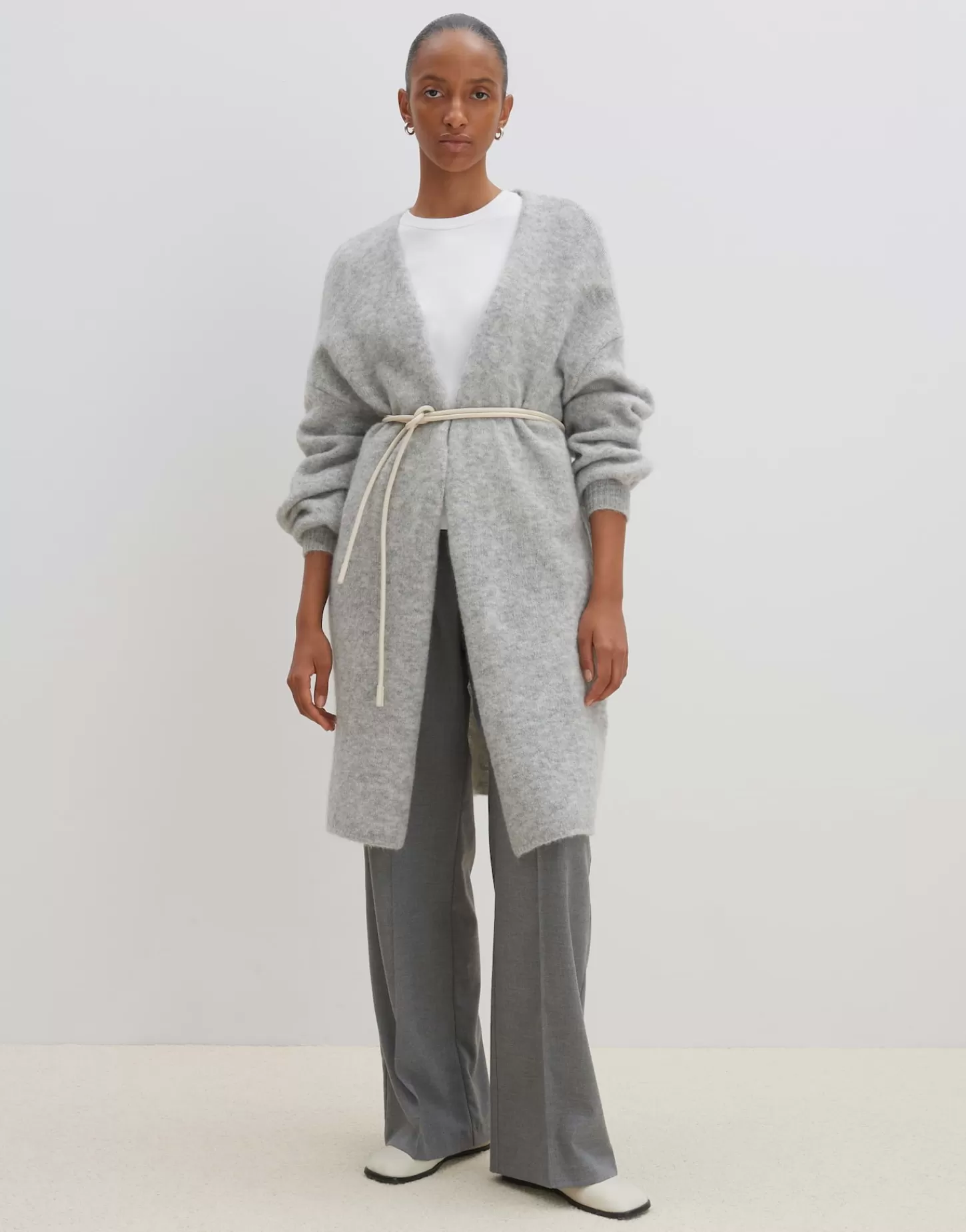 DAMES OPUS Lang Vest Taleja Grijs Online Bestellen