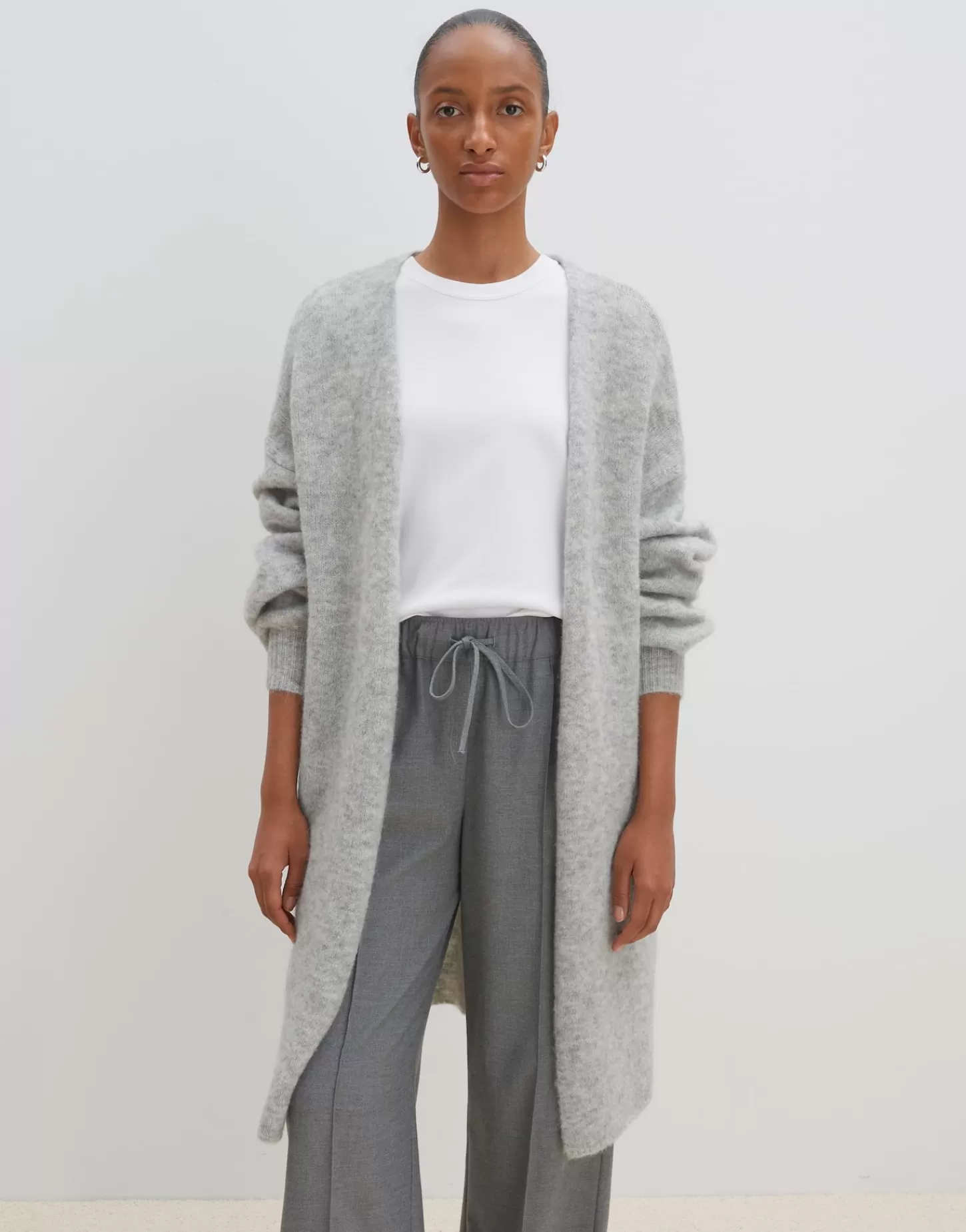 DAMES OPUS Lang Vest Taleja Grijs Online Bestellen