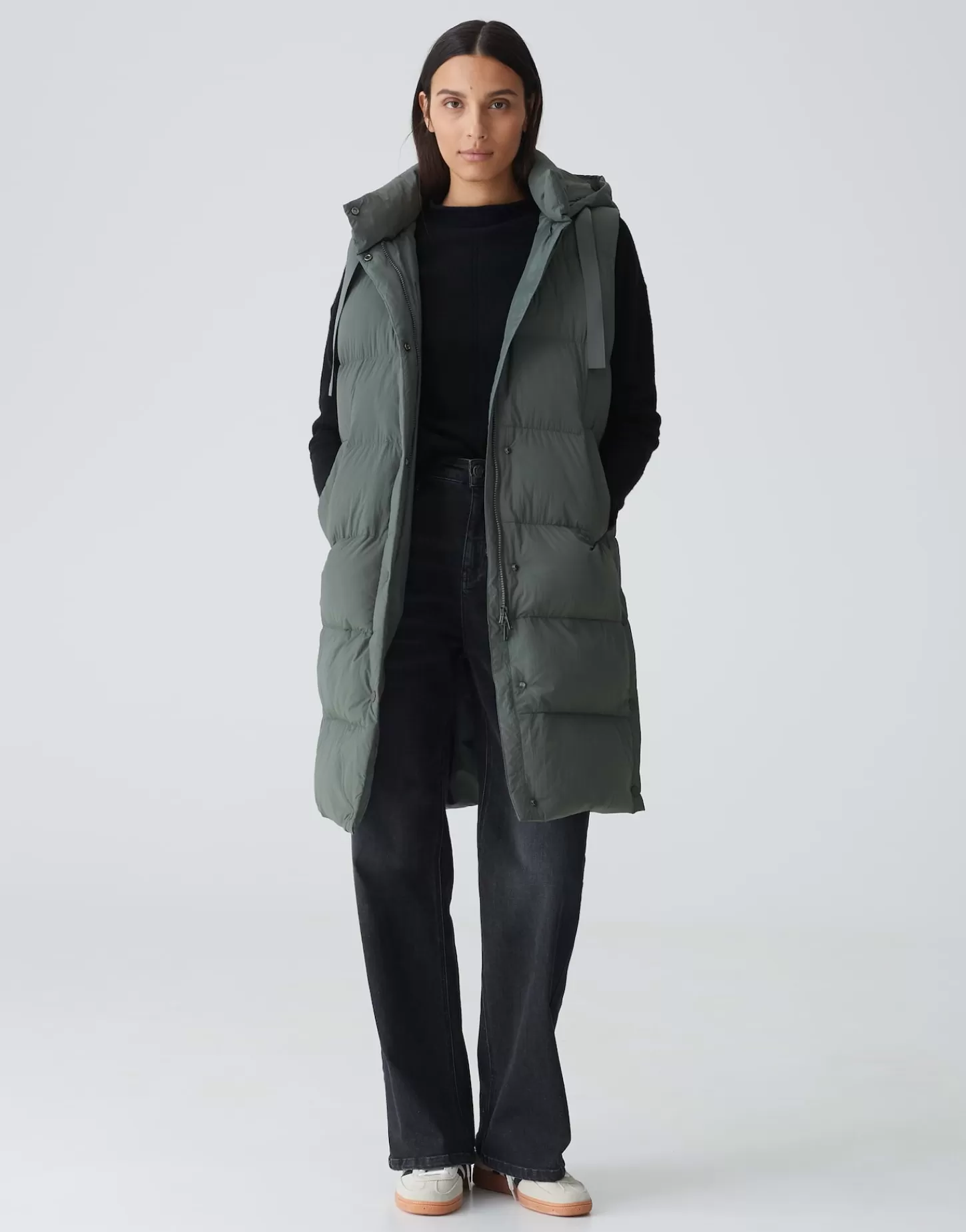 DAMES OPUS Lange Bodywarmer Wigilo Groen Online Bestellen