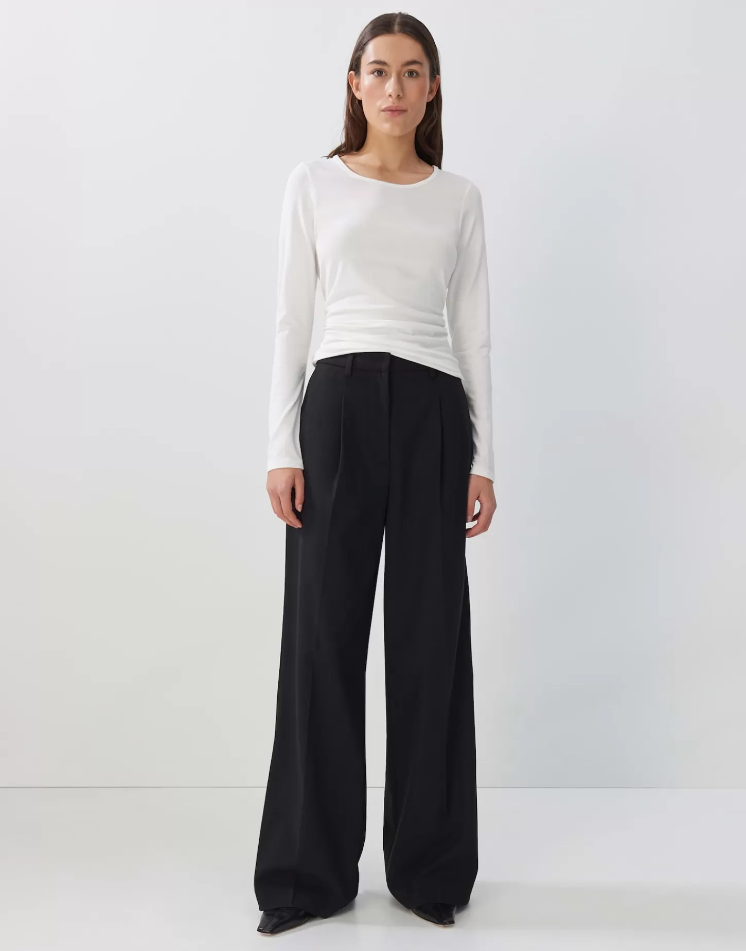 DAMES OPUS Longsleeve Kalia Wit Online Bestellen