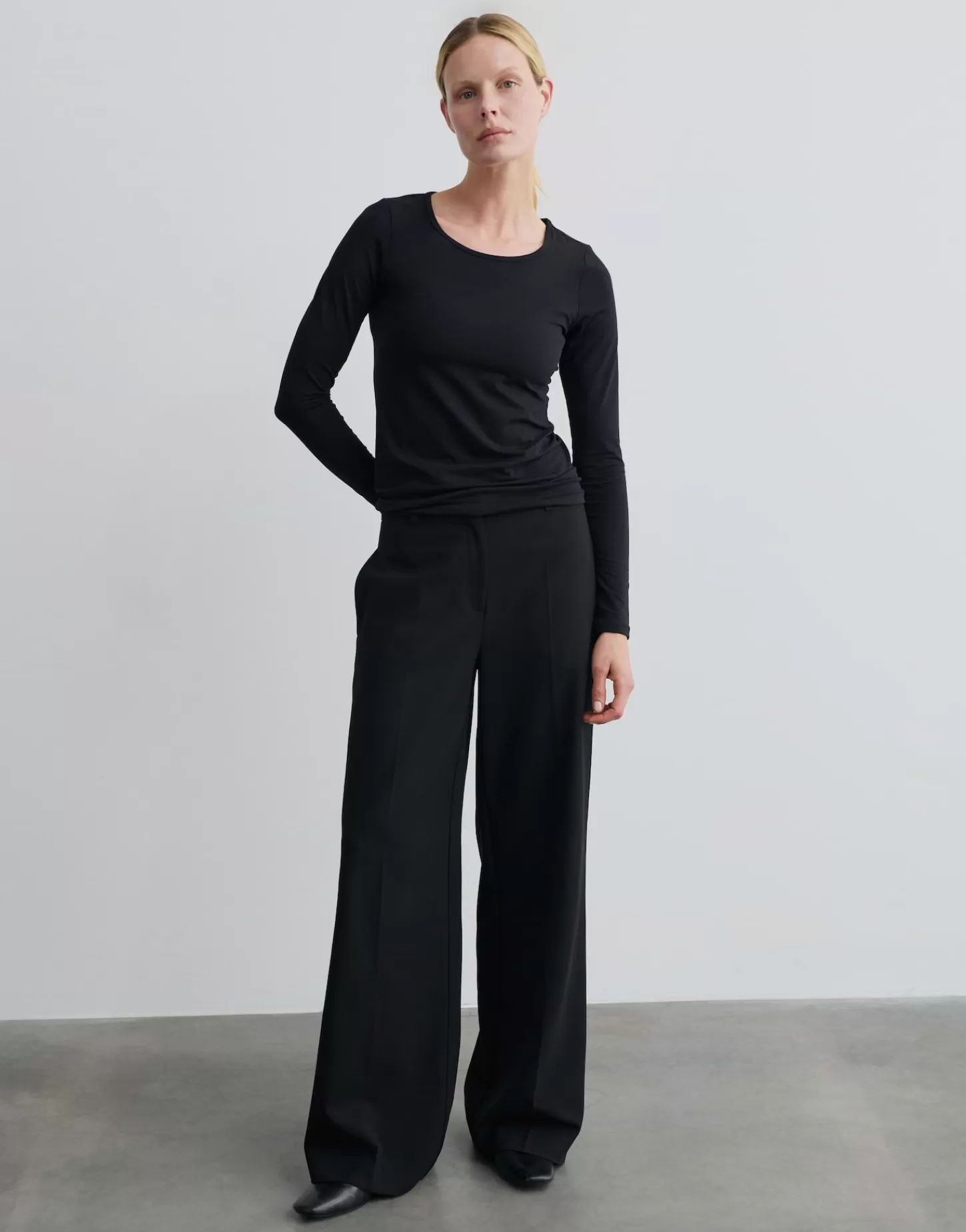 DAMES OPUS Longsleeve Kalia Zwart Online Bestellen