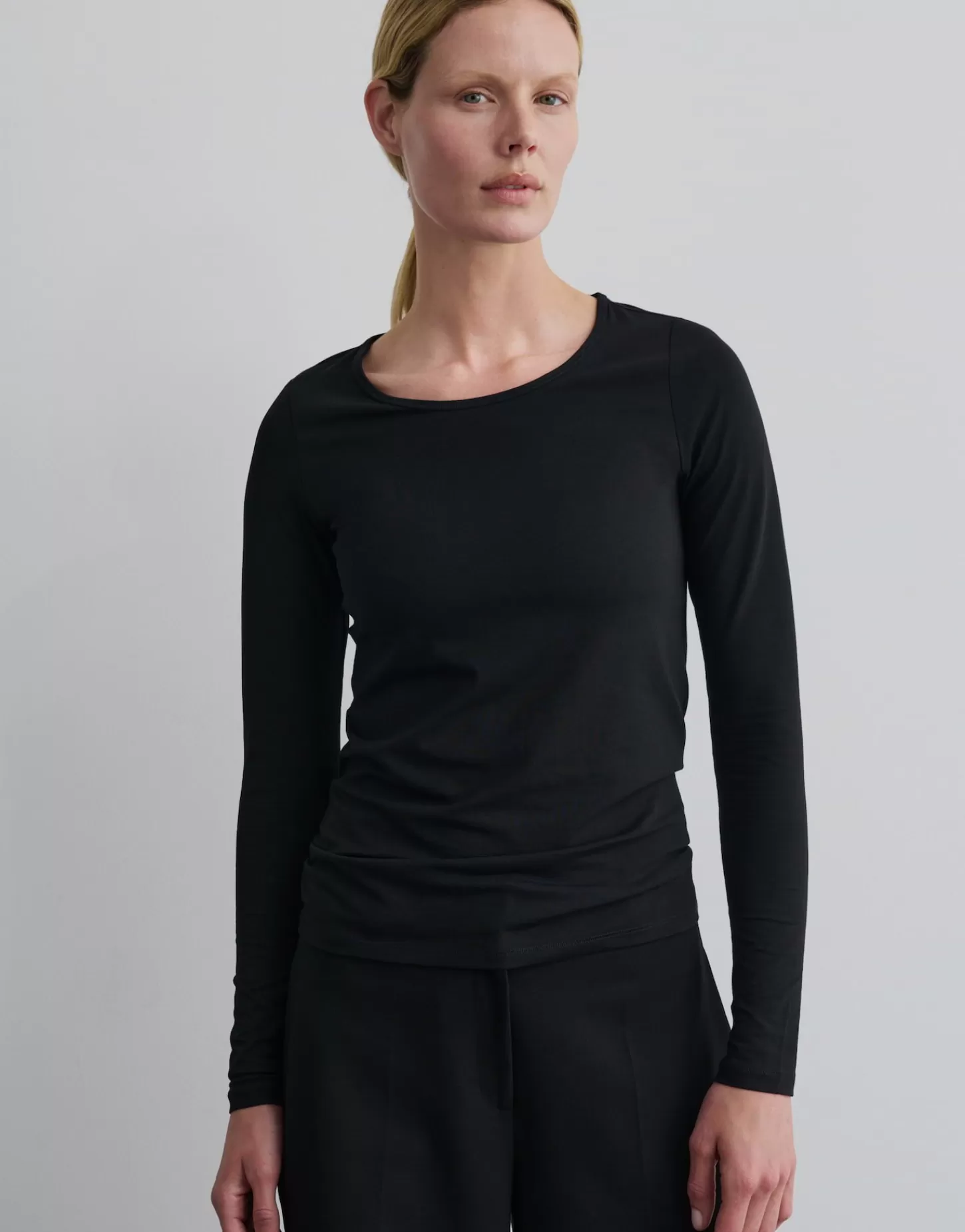 DAMES OPUS Longsleeve Kalia Zwart Online Bestellen