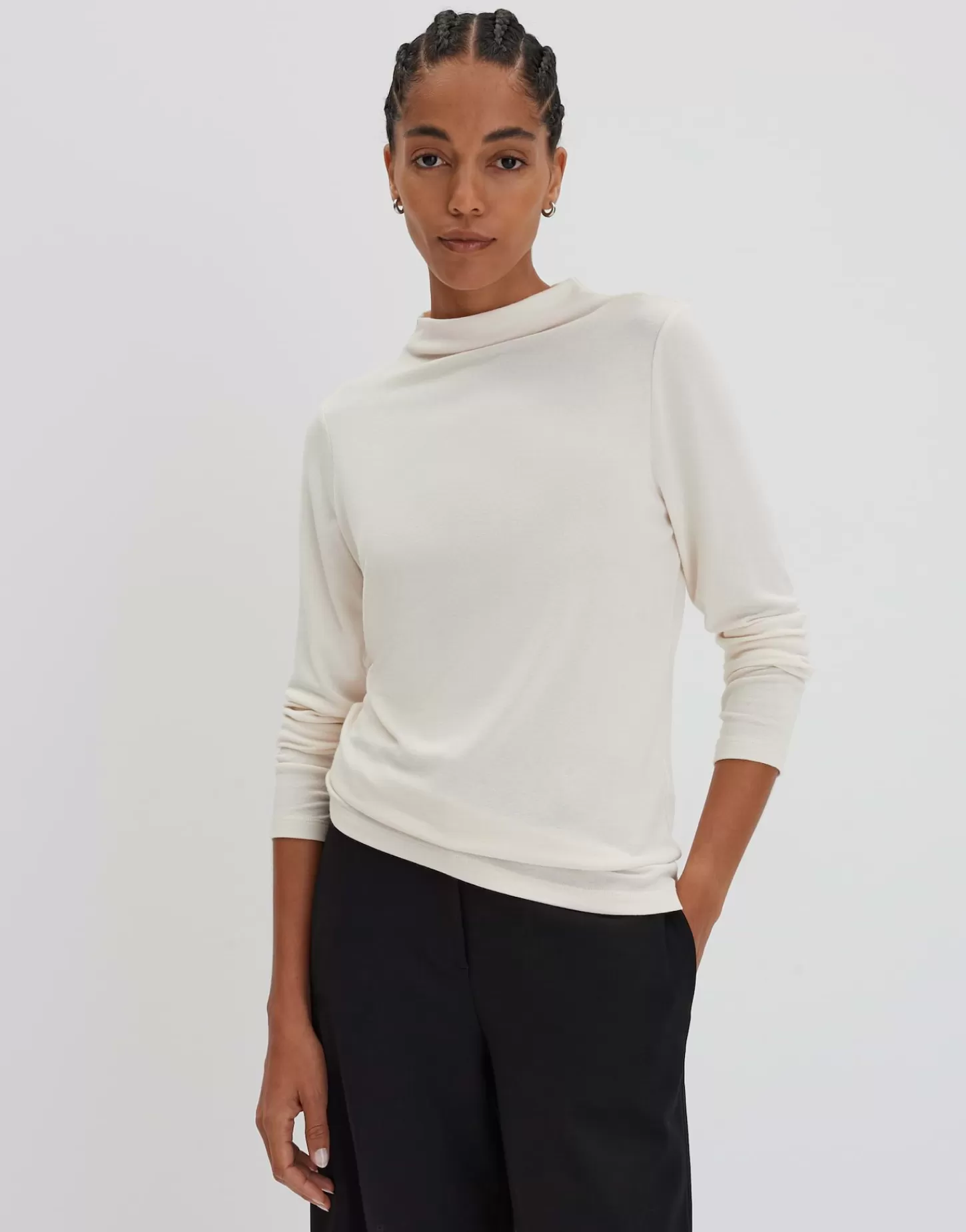 DAMES OPUS Longsleeve Kesia Wit Online Bestellen