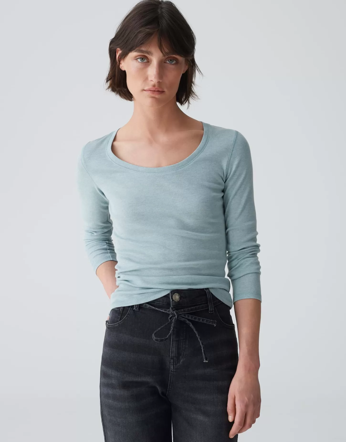 DAMES OPUS Longsleeve Sorana Blauw Online Bestellen