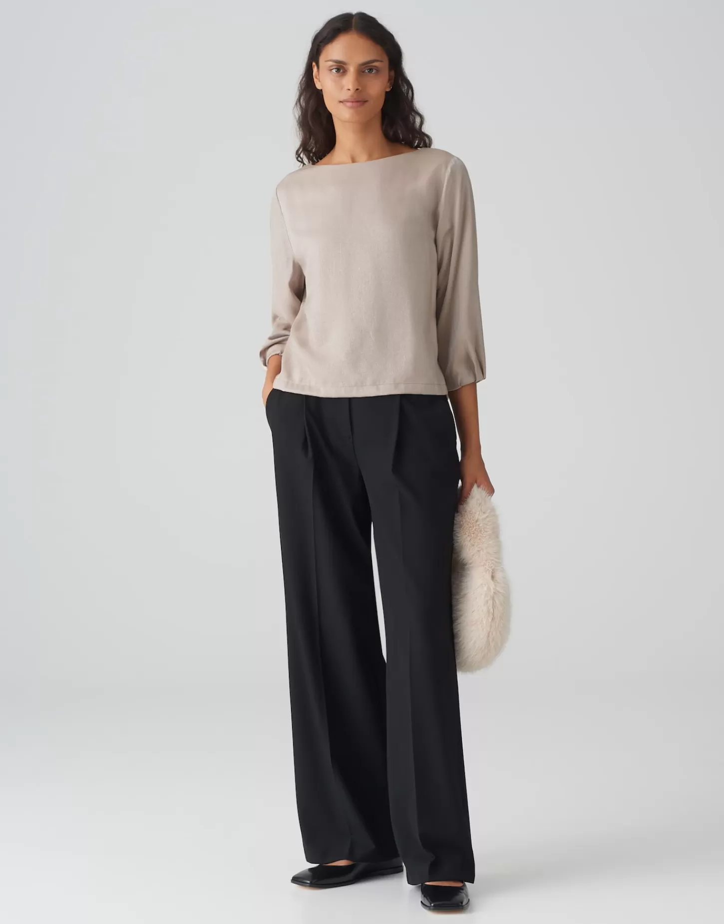DAMES OPUS Overhemd Blouse Flixi Bruin Online Bestellen