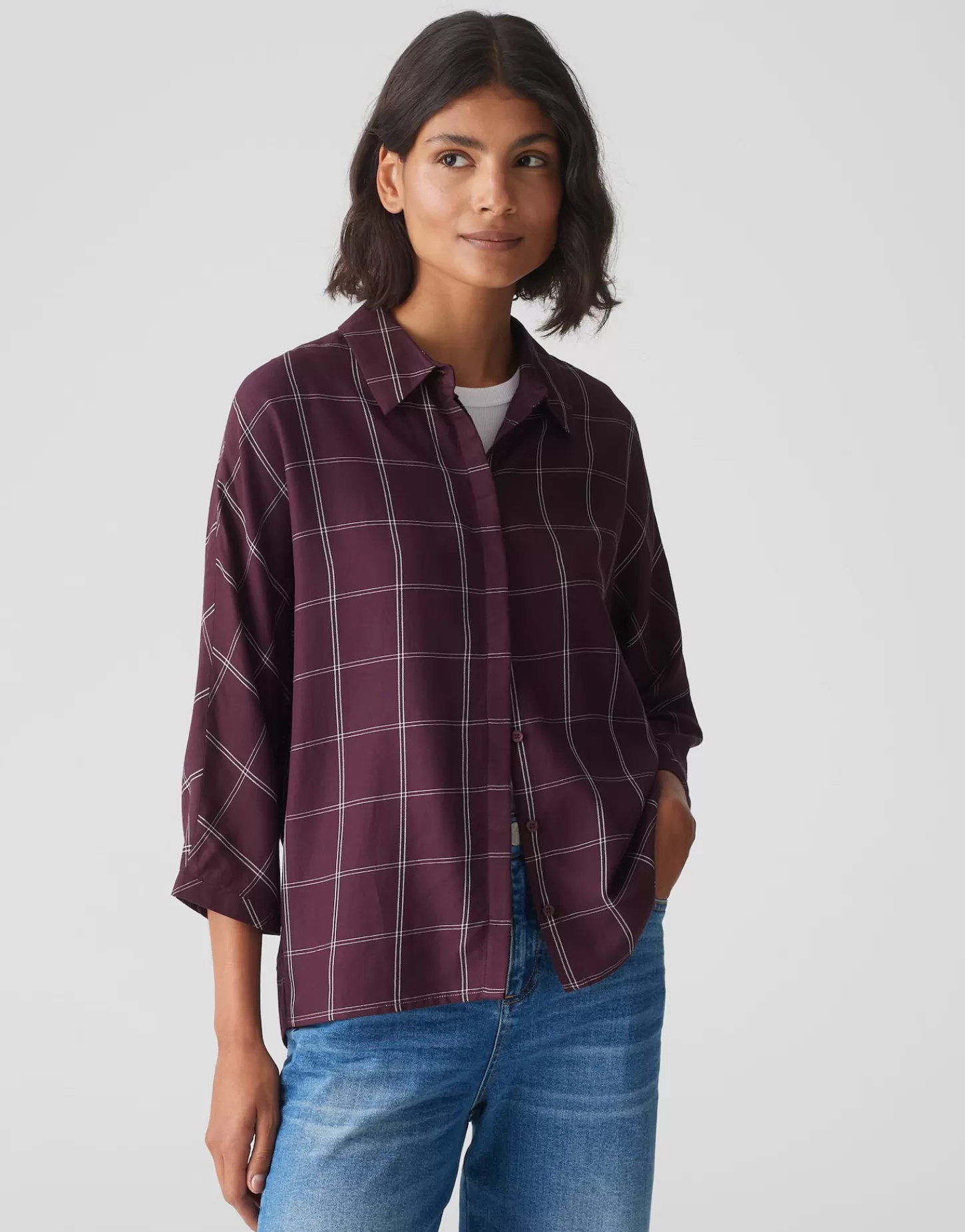 DAMES OPUS Overhemd Blouse Fudo Attire Paars Online Bestellen