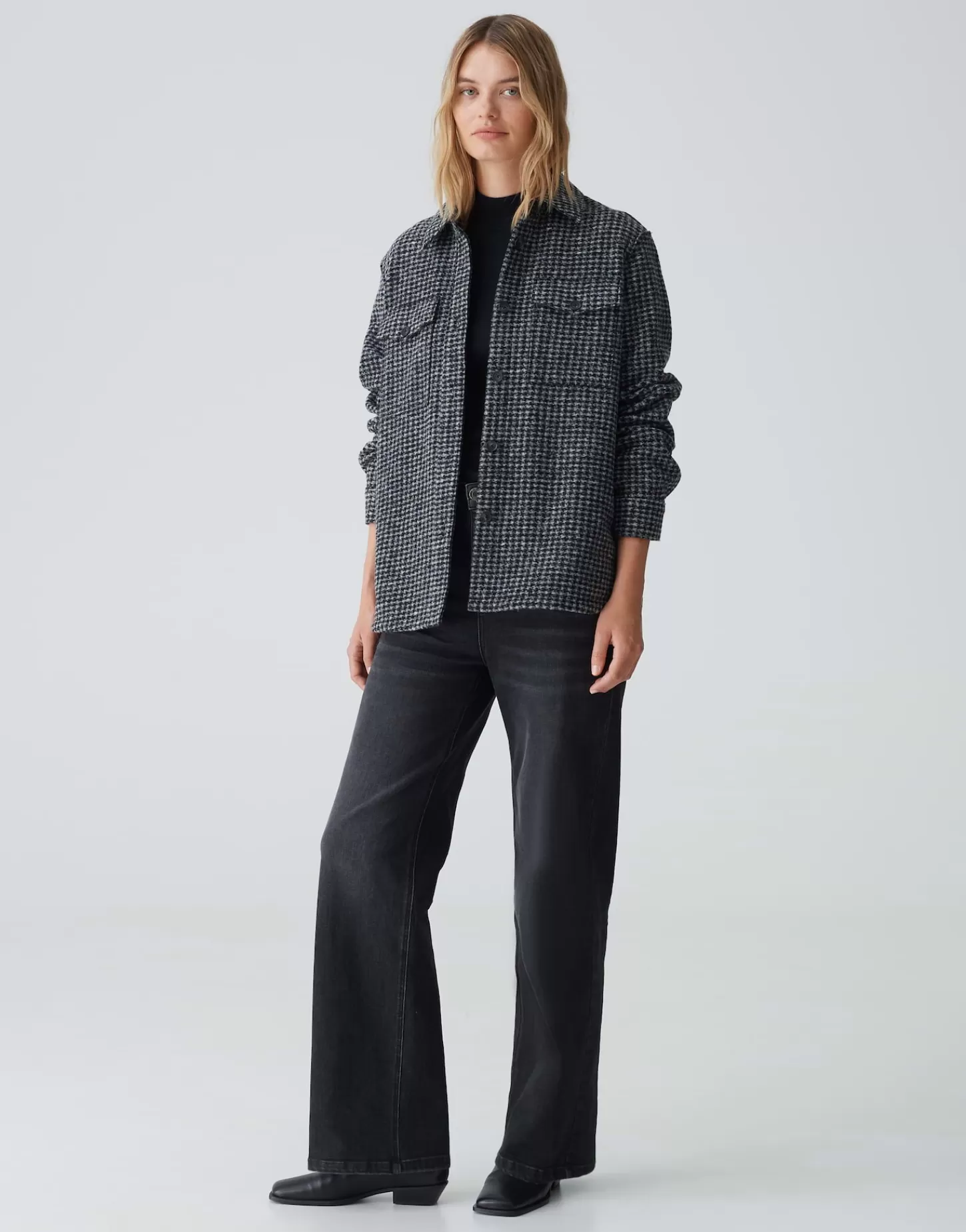 DAMES OPUS Overhemd Junisa Zwart Online Bestellen