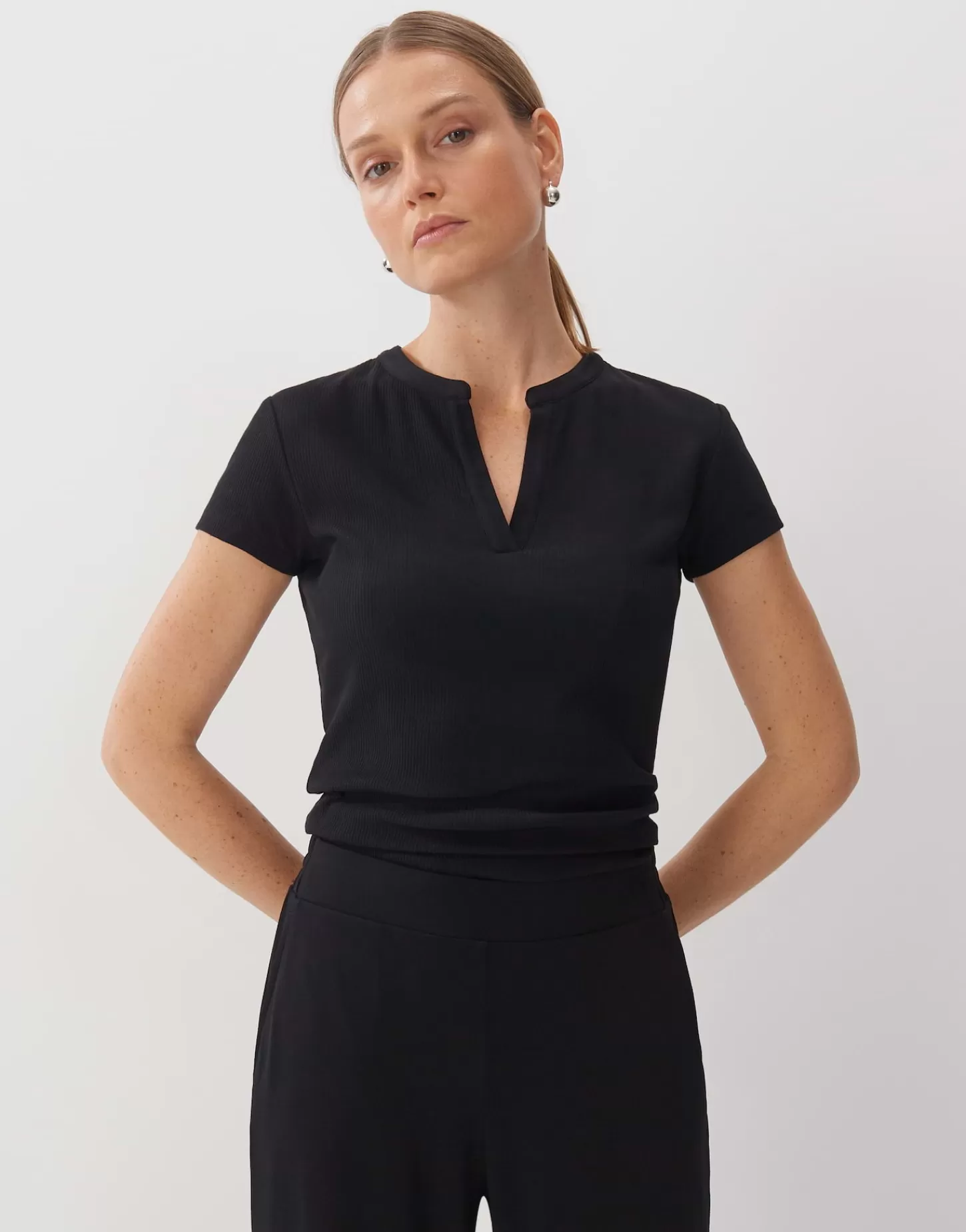 DAMES OPUS Overhemd Kleoh Detail Zwart Online Bestellen