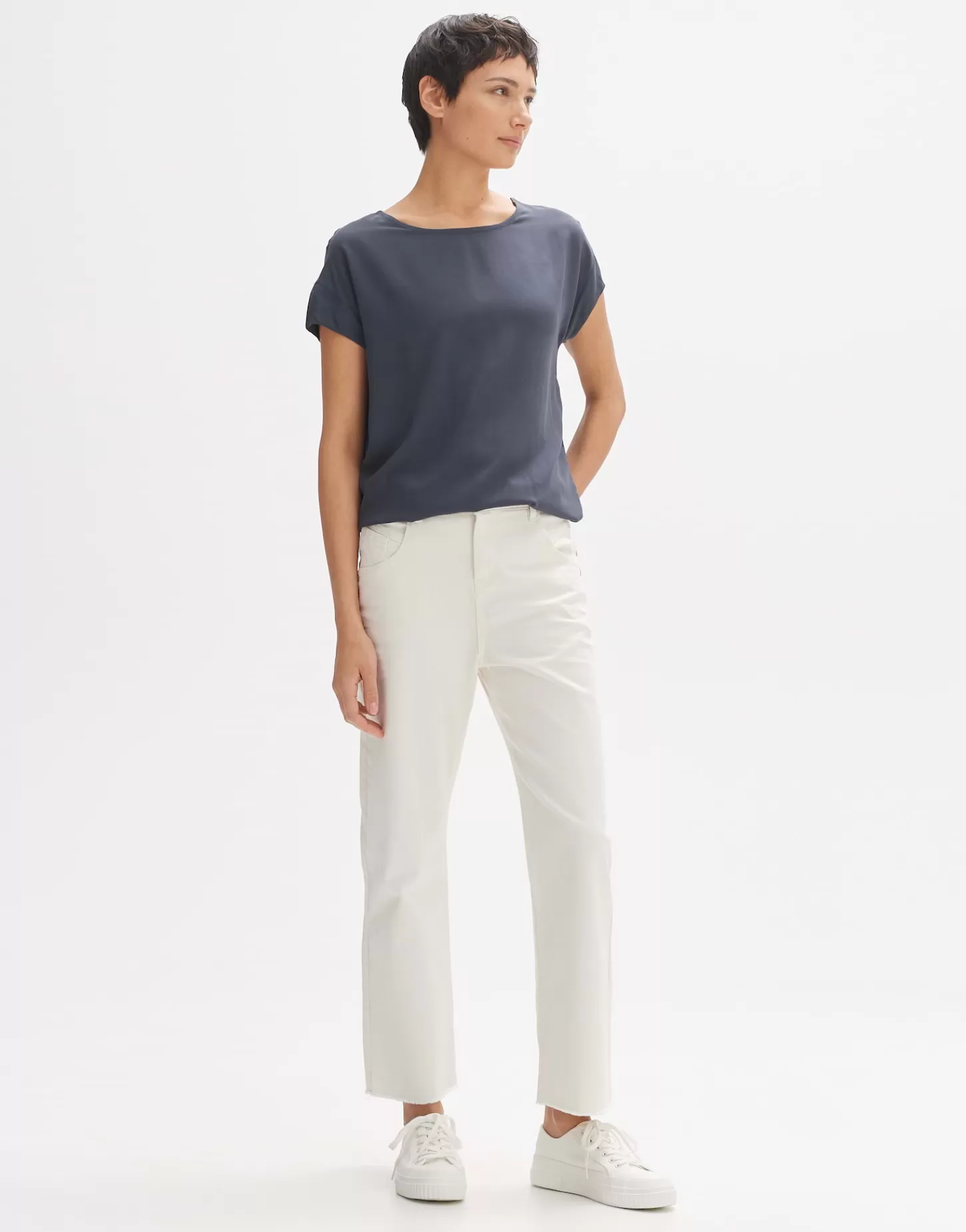 DAMES OPUS Overhemd Skita Soft Grijs Online Bestellen