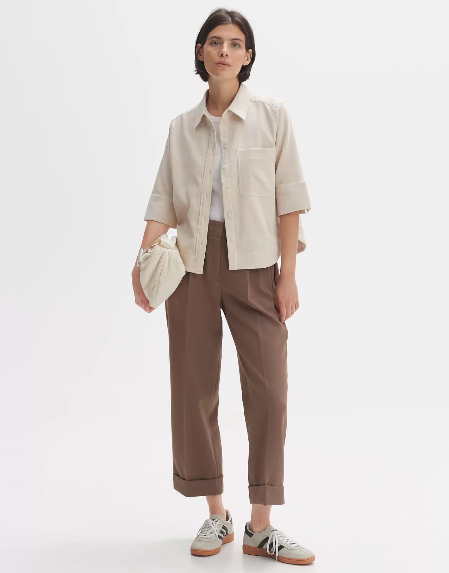 DAMES OPUS Overhemdblouse Failisa Beige Online Bestellen