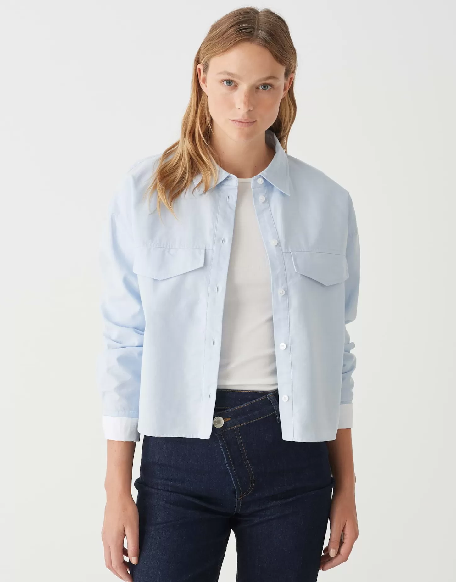 DAMES OPUS Overhemdblouse Finsi Blauw Online Bestellen