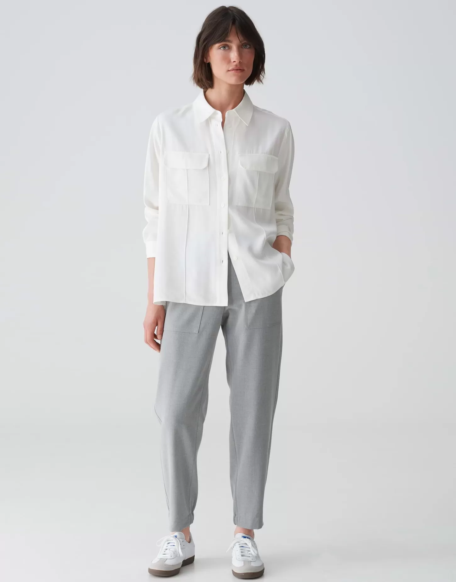 DAMES OPUS Overhemdblouse Flara Wit Online Bestellen