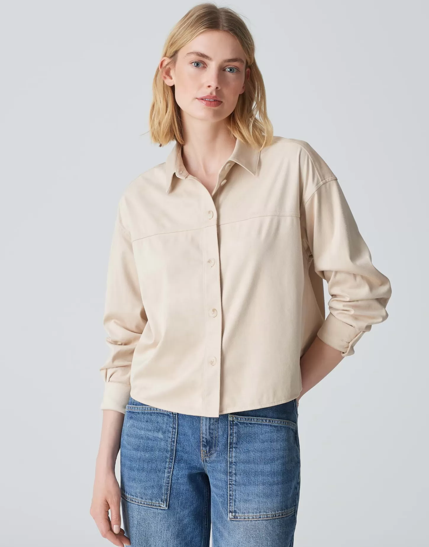 DAMES OPUS Overhemdblouse Fontega Beige Online Bestellen