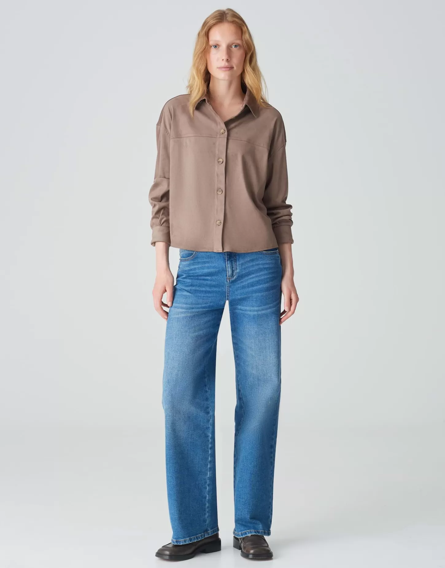 DAMES OPUS Overhemdblouse Fontega Bruin Online Bestellen