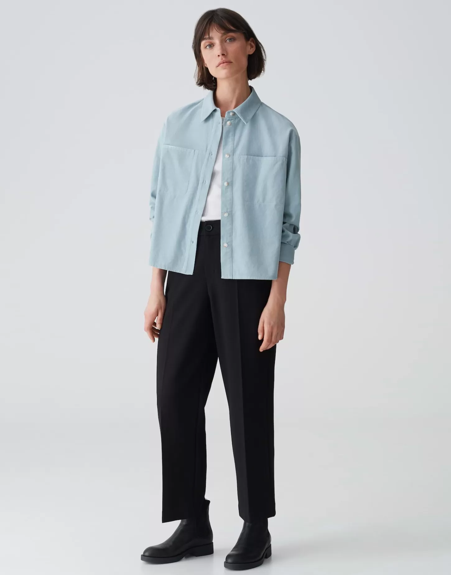 DAMES OPUS Overhemdblouse Froni Blauw Online Bestellen