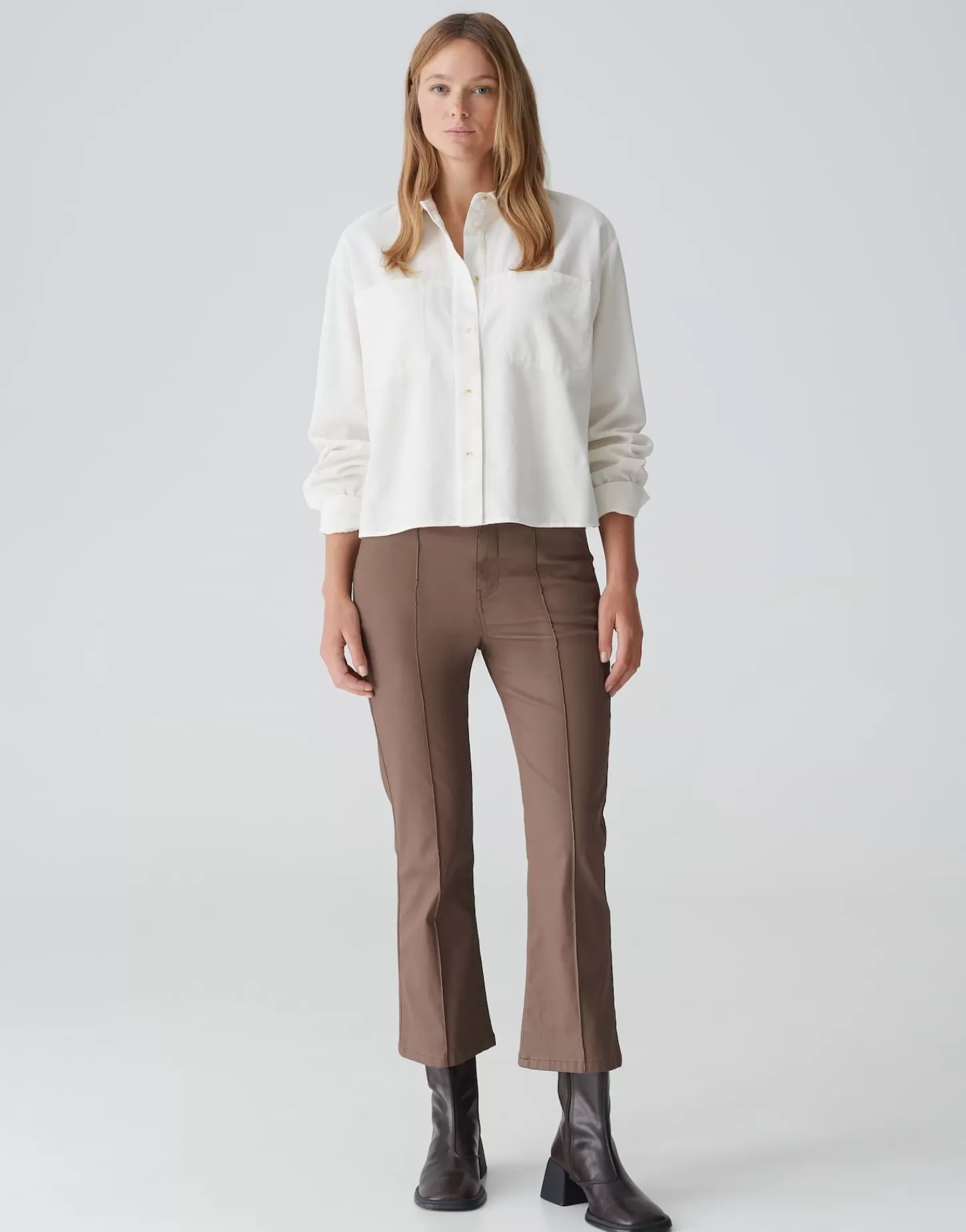 DAMES OPUS Overhemdblouse Froni Wit Online Bestellen
