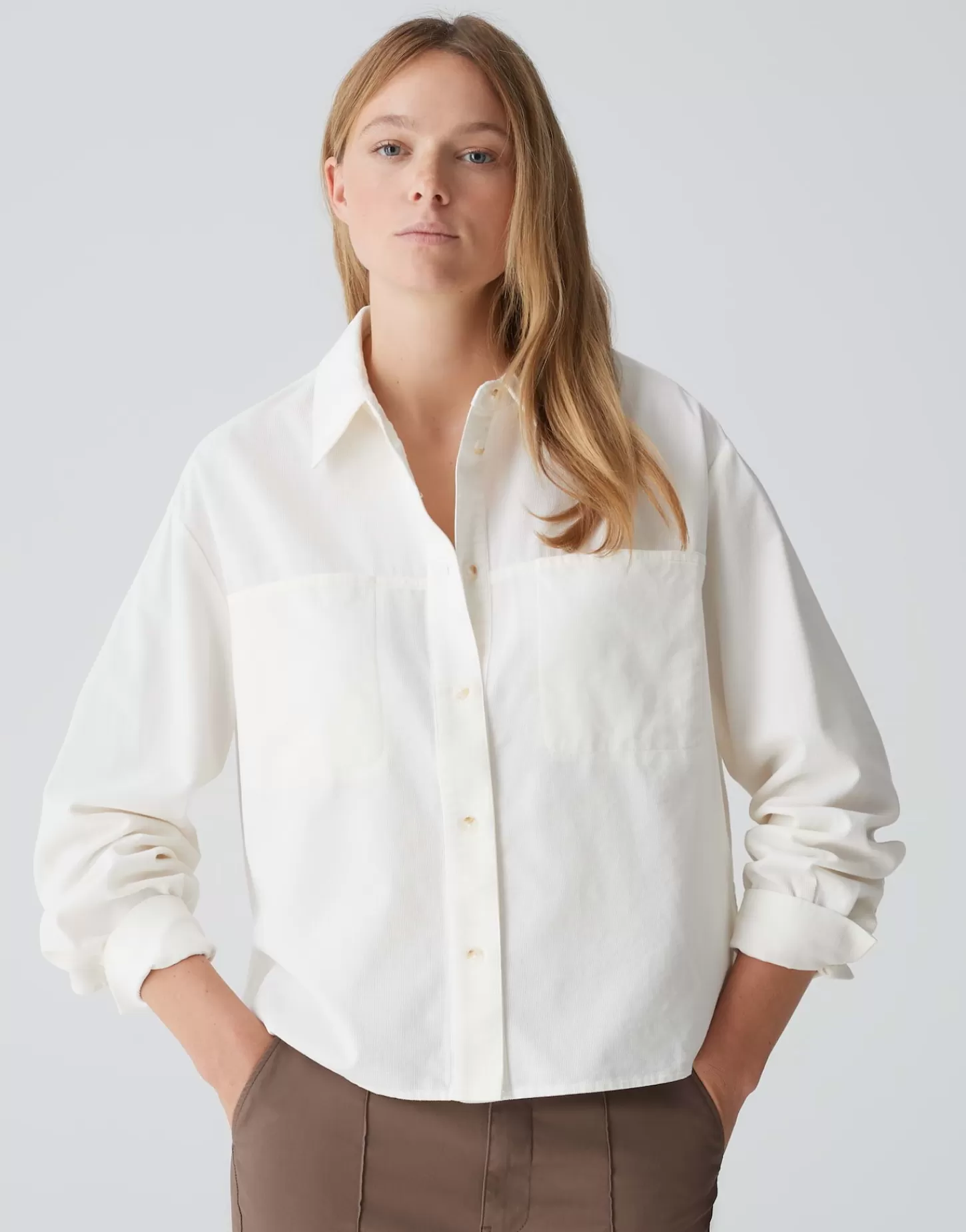 DAMES OPUS Overhemdblouse Froni Wit Online Bestellen