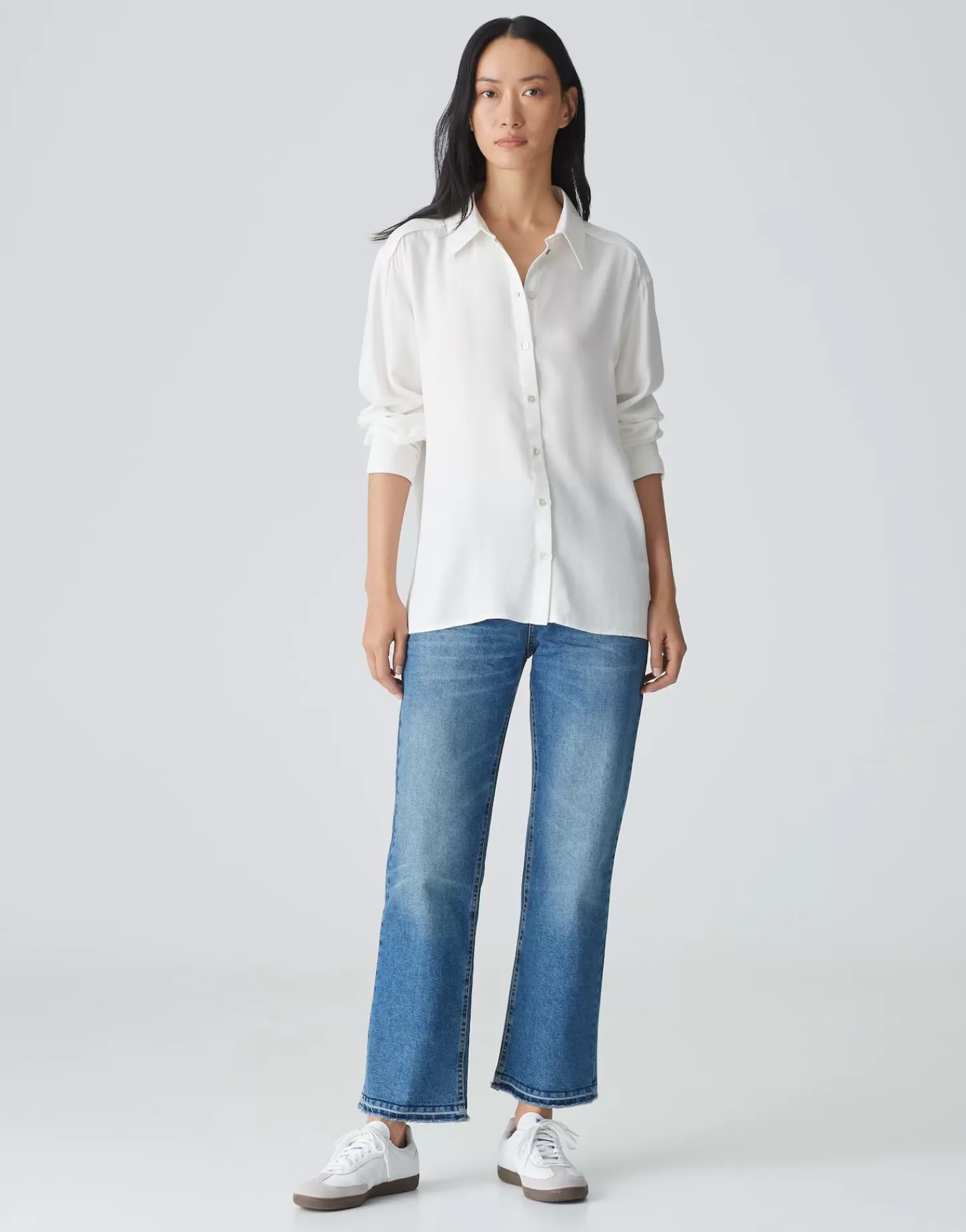 DAMES OPUS Overhemdblouse Fuhla Wit Online Bestellen