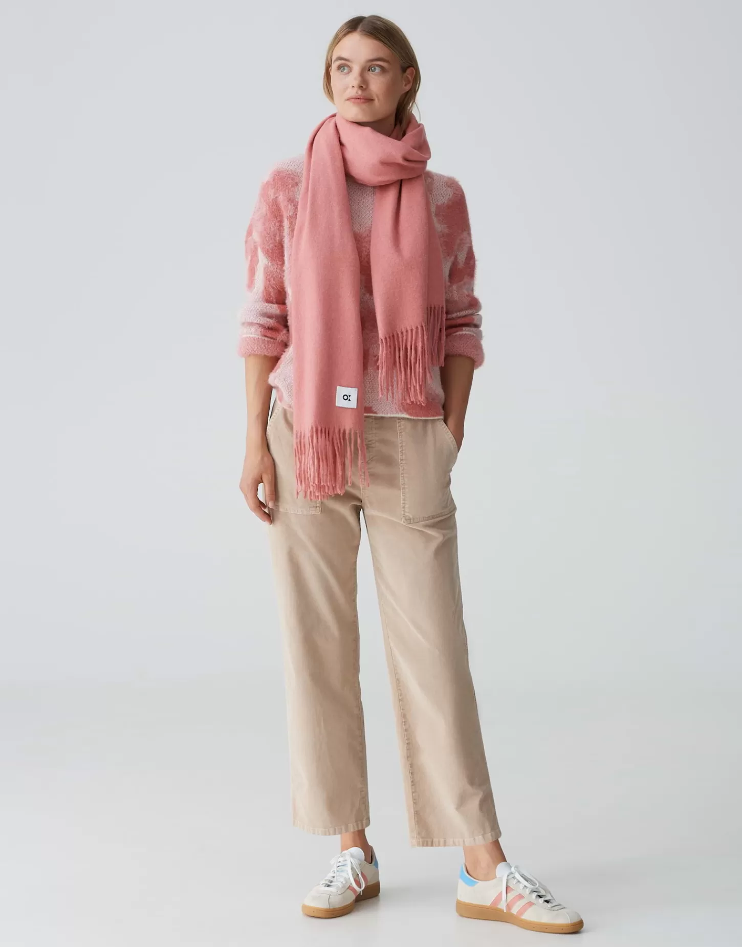 DAMES OPUS Oversized Sjaal Anell Scarf Roze Online Bestellen