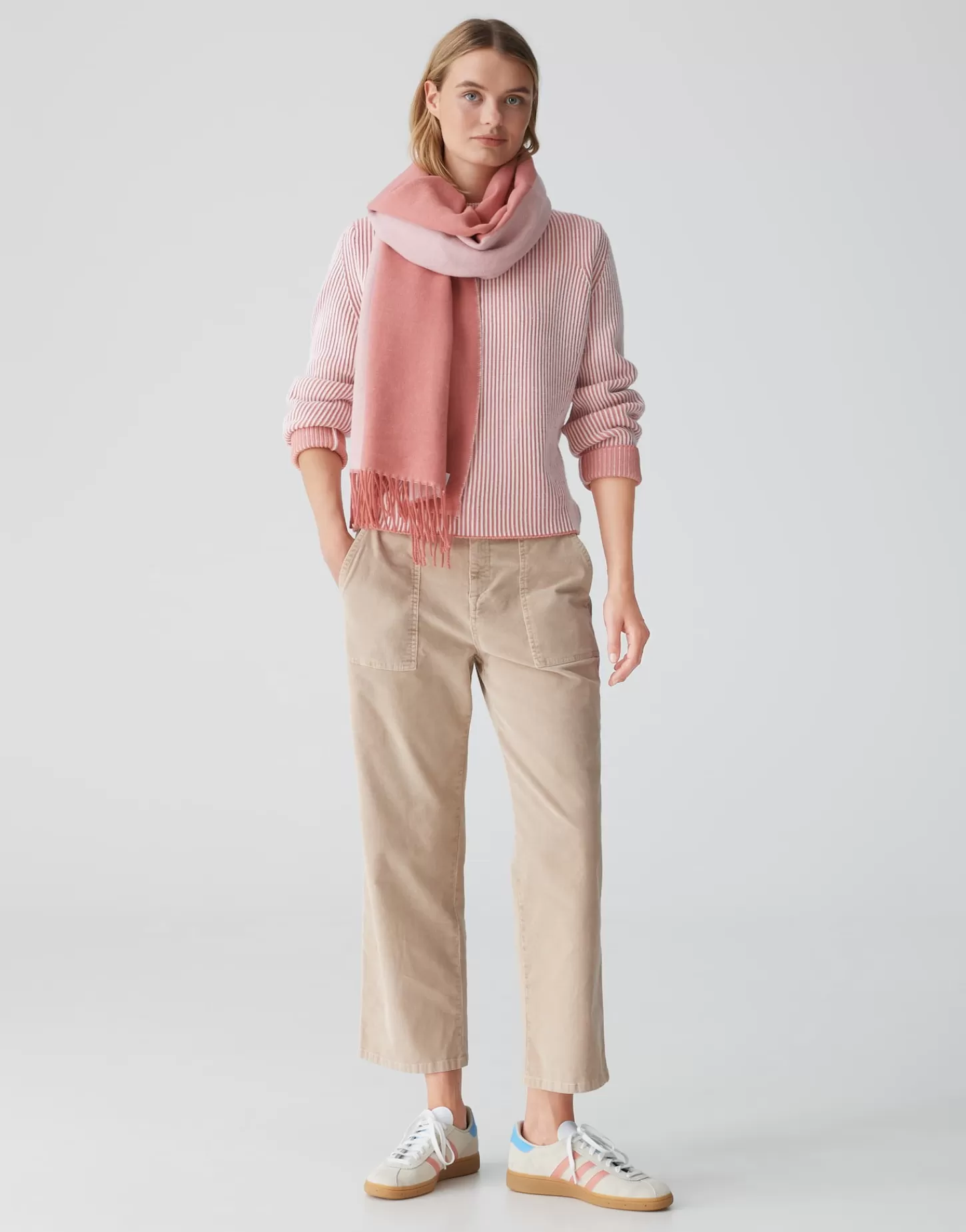 DAMES OPUS Oversized Sjaal Atopa Scarf Roze Online Bestellen