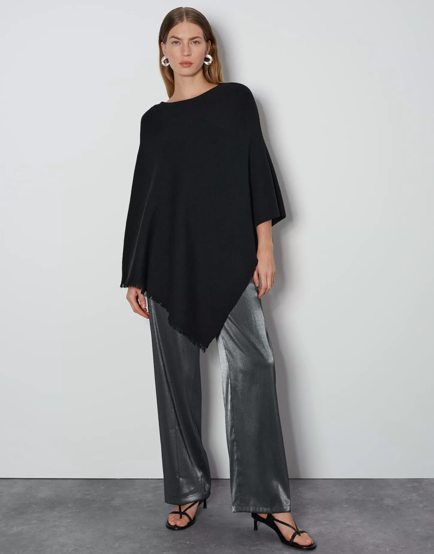DAMES OPUS Poncho Babiene Cape Zwart Online Bestellen