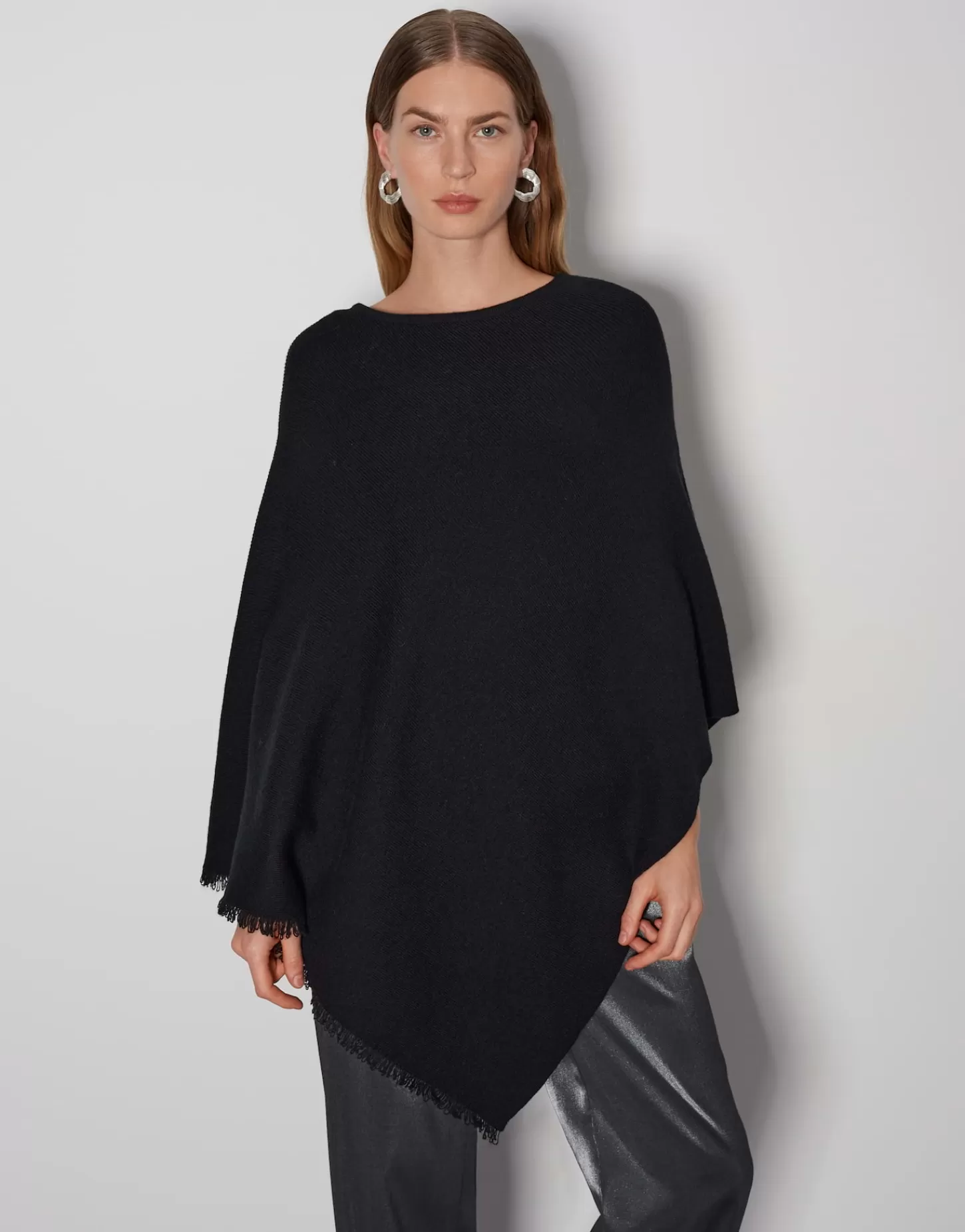 DAMES OPUS Poncho Babiene Cape Zwart Online Bestellen