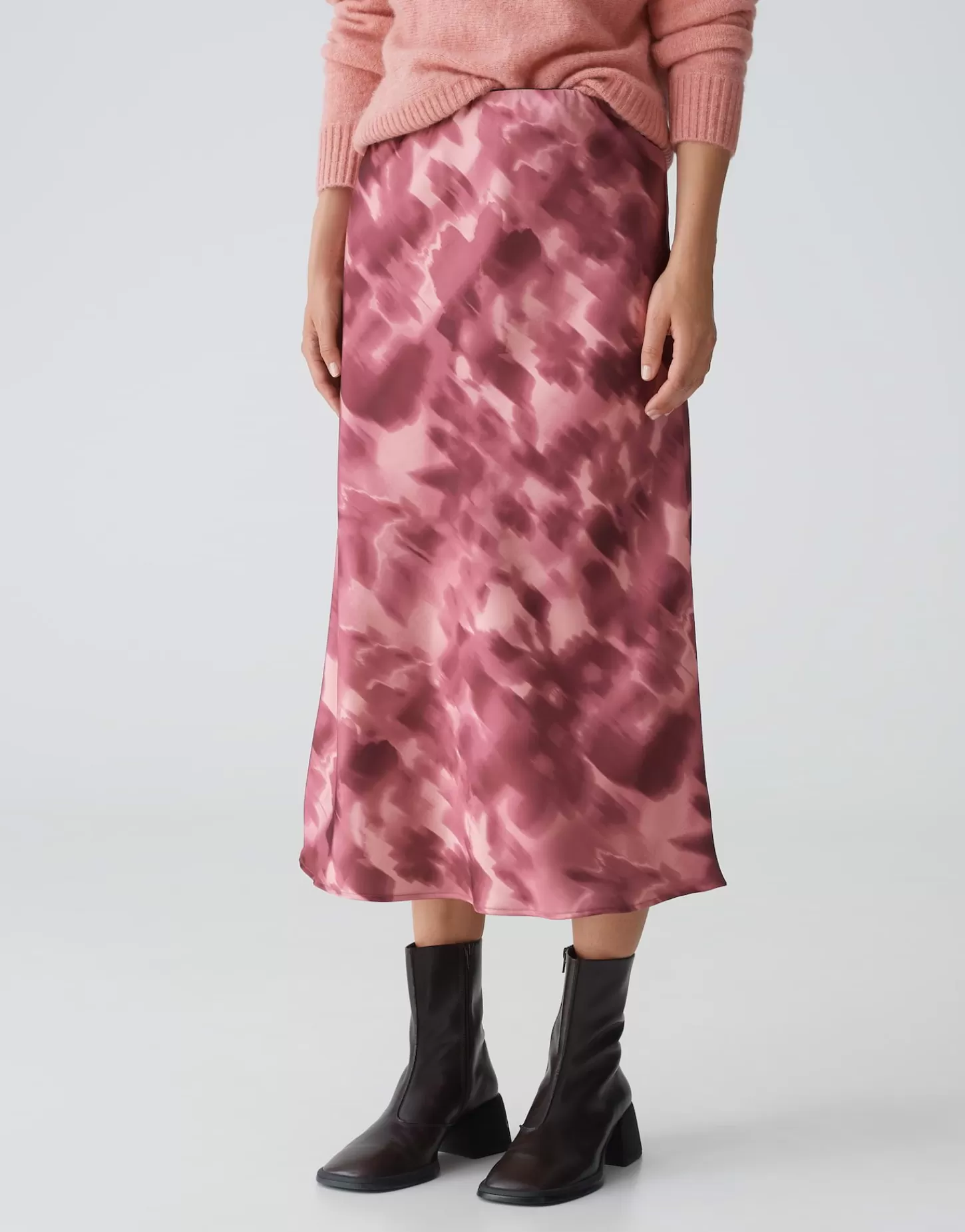 DAMES OPUS Satijnen Rok Runaba Roze Online Bestellen