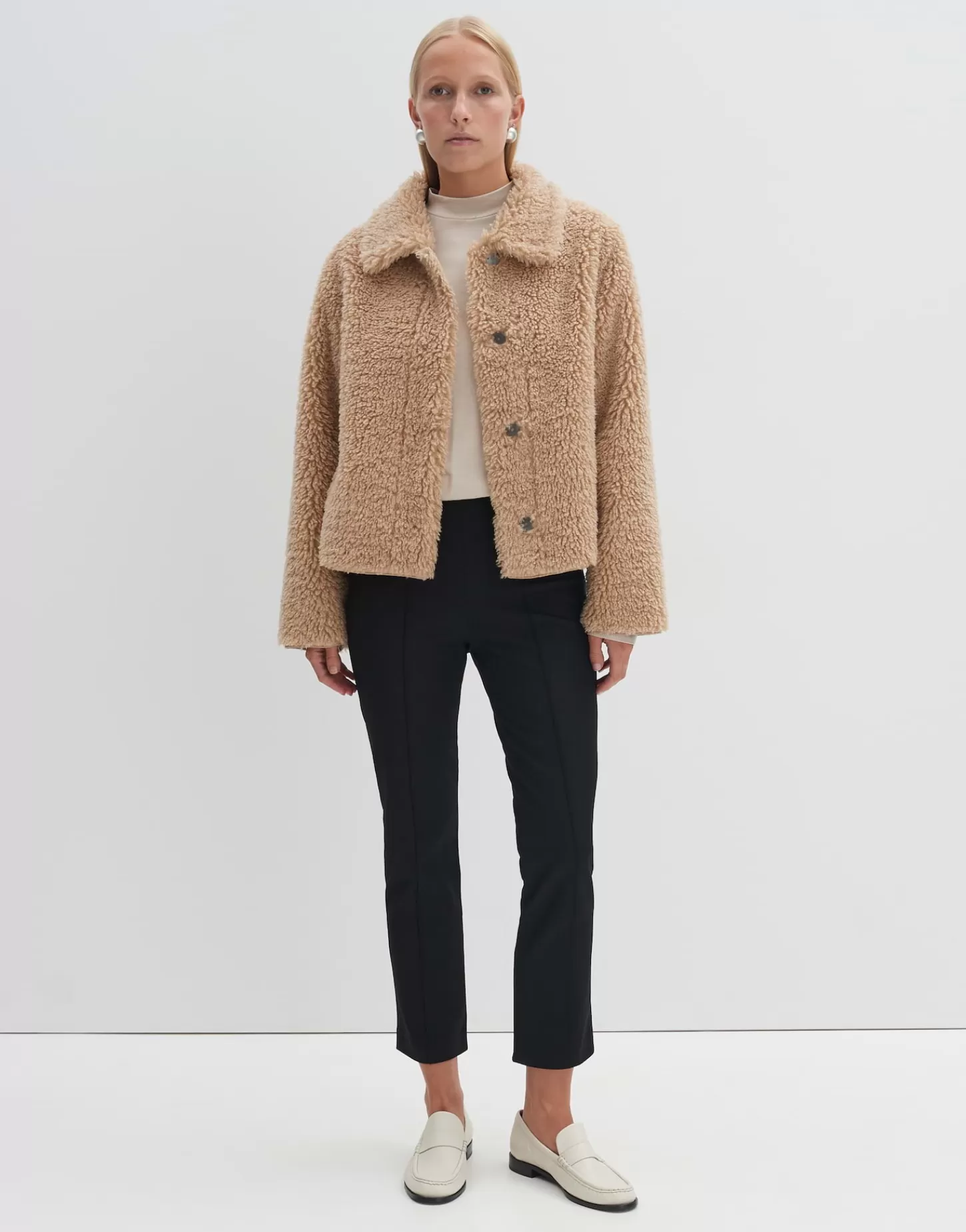 DAMES OPUS Shirt Met Col Karlette Detail Beige Online Bestellen