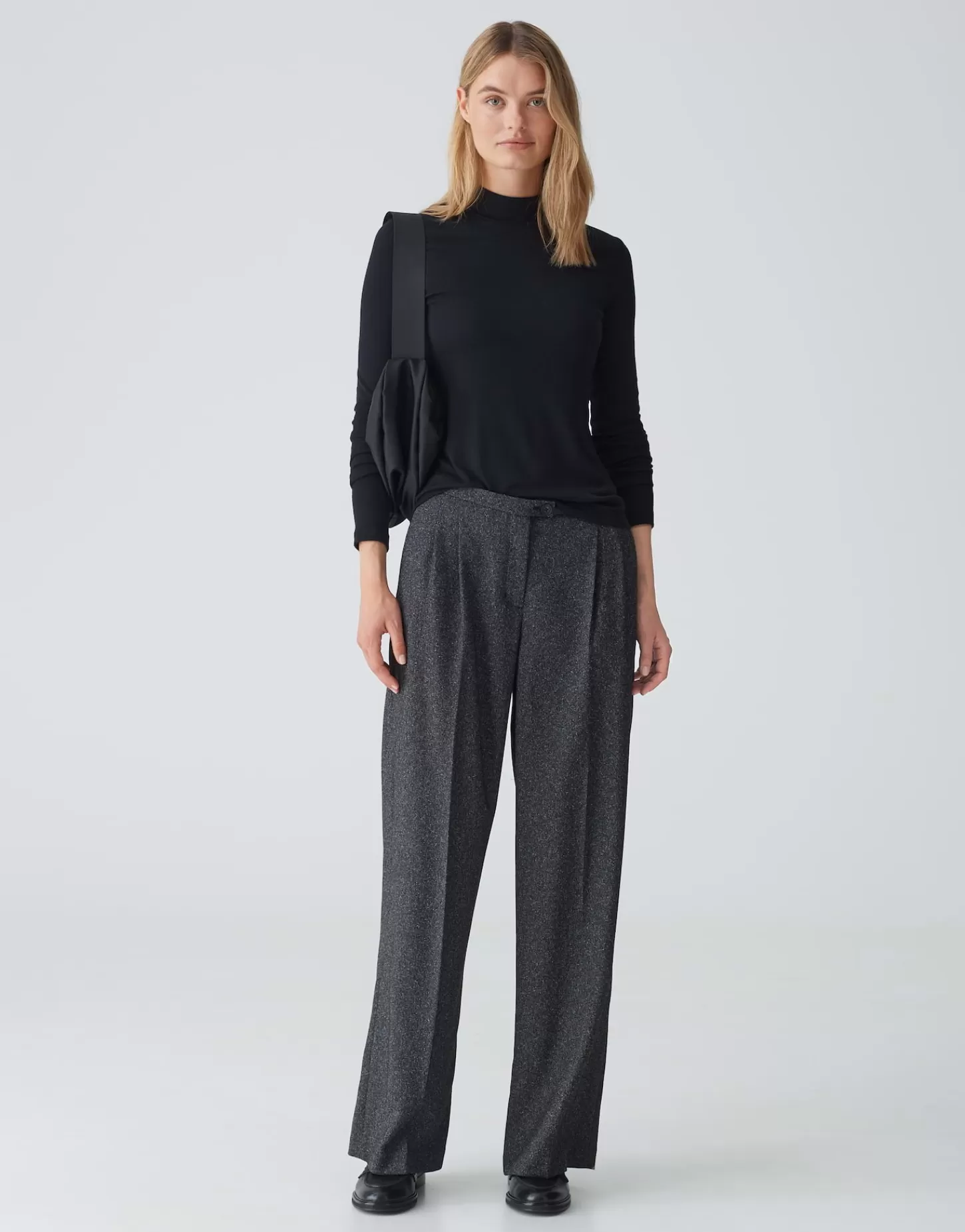 DAMES OPUS Shirt Met Col Singrid Zwart Online Bestellen