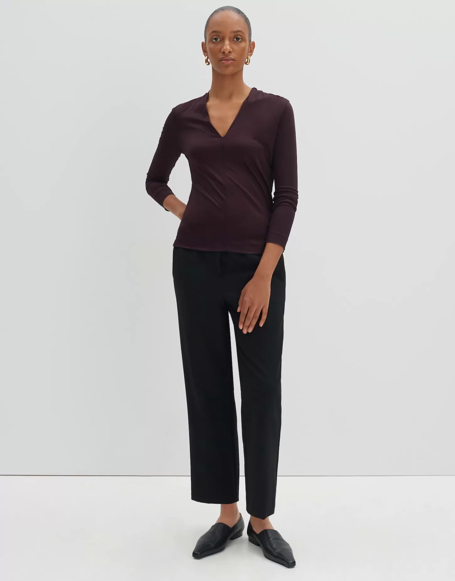 DAMES OPUS Shirt Met V-hals Kemara Rood Online Bestellen