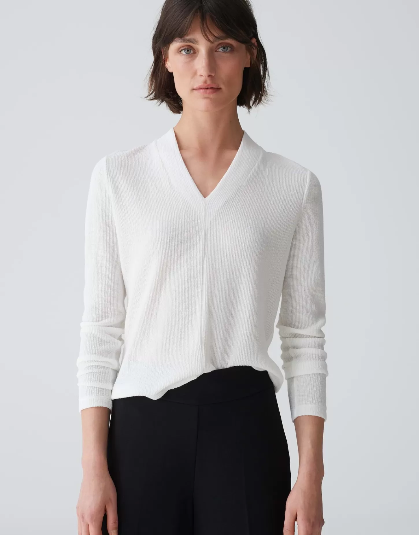DAMES OPUS Shirt Met V-hals Sujessi Wit Online Bestellen