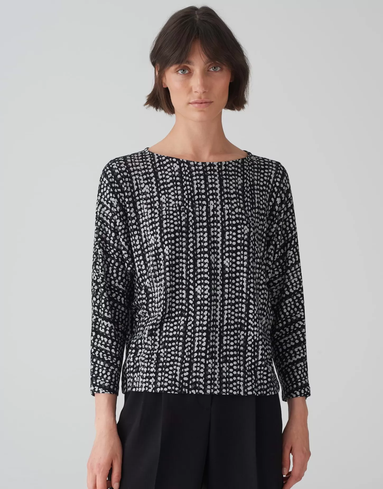 DAMES OPUS Shirt Sebry Shine Zwart Online Bestellen