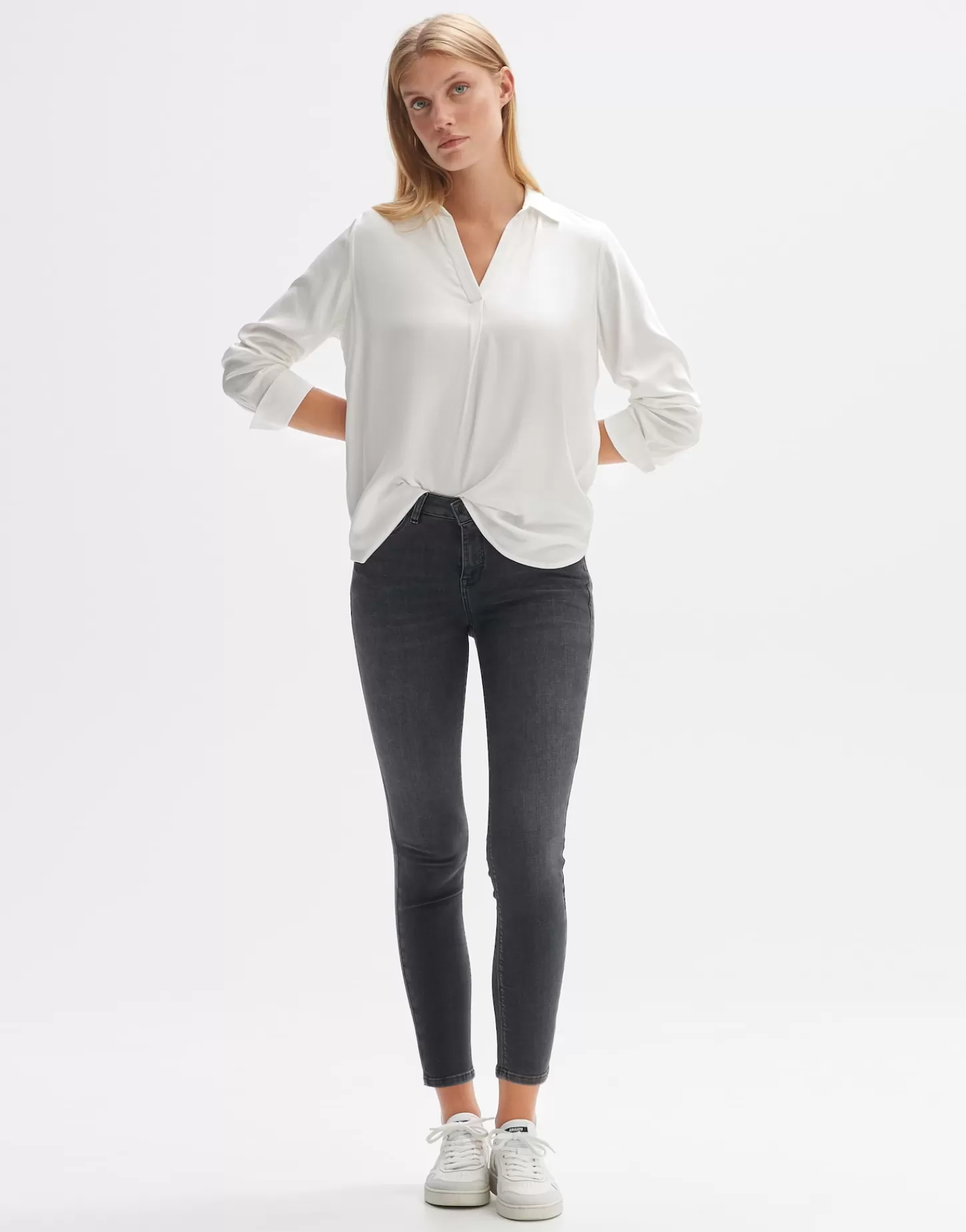 DAMES OPUS Shirtblouse Fangi Wit Online Bestellen