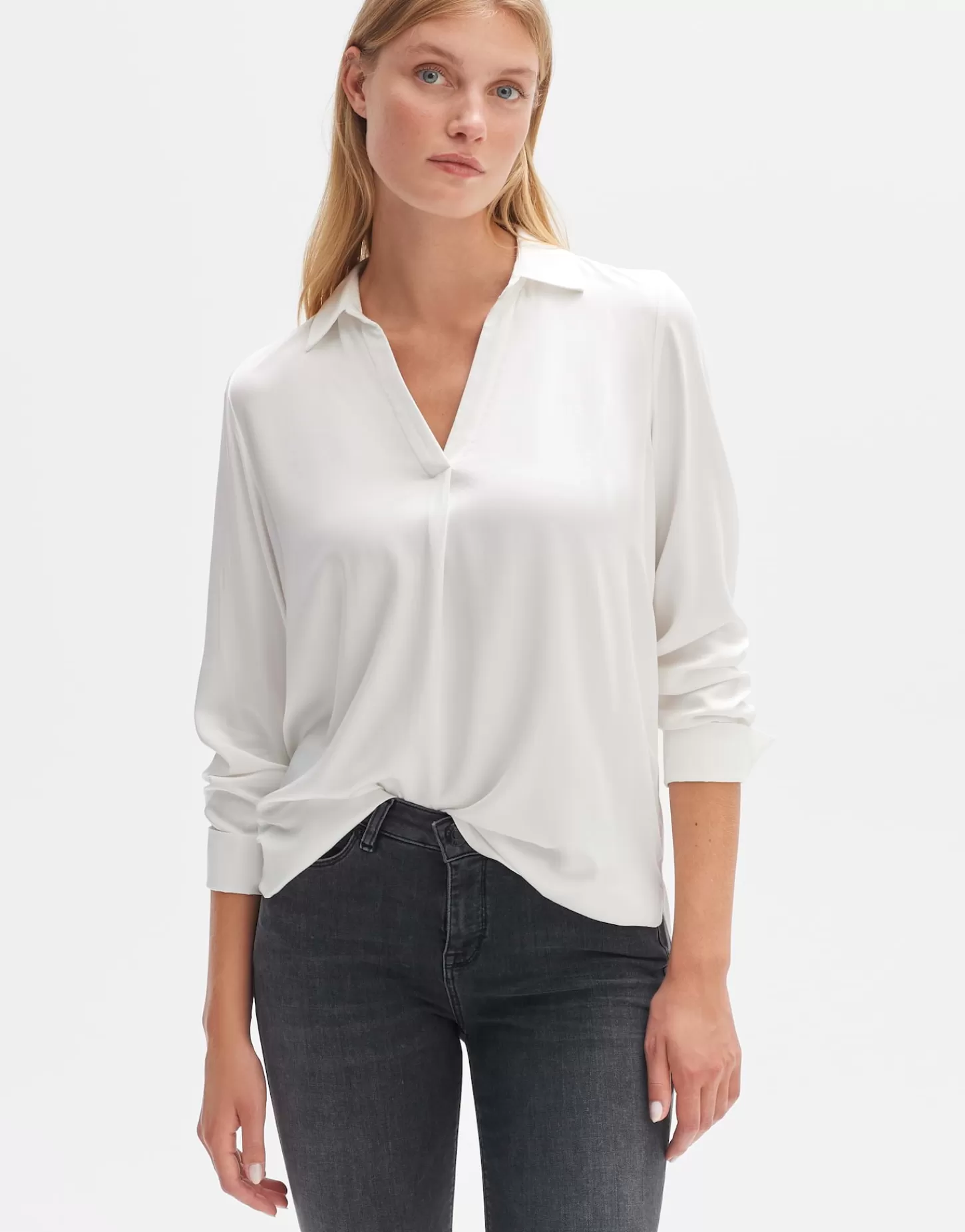 DAMES OPUS Shirtblouse Fangi Wit Online Bestellen