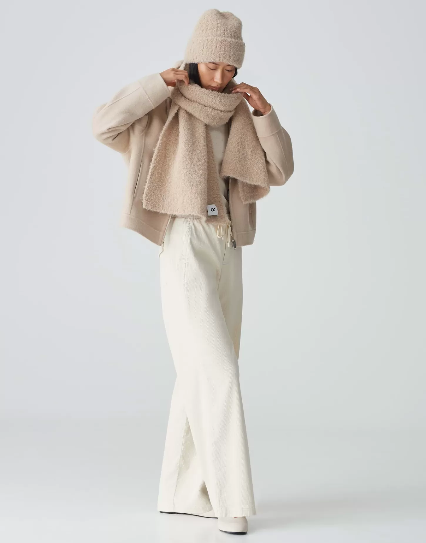 DAMES OPUS Sjaal Apedita Scarf Beige Online Bestellen