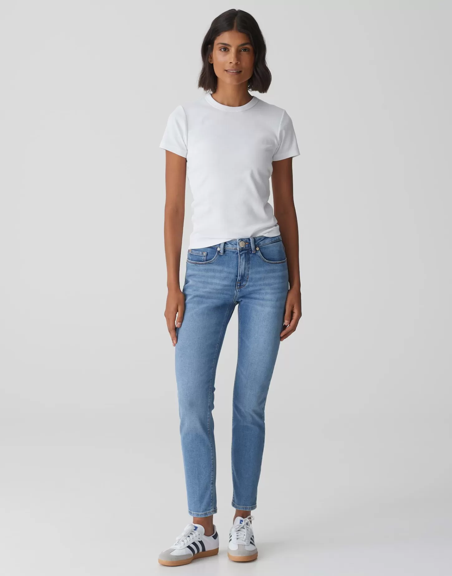 DAMES OPUS Skinny Jeans Elma Ocean Blue Blauw Online Bestellen