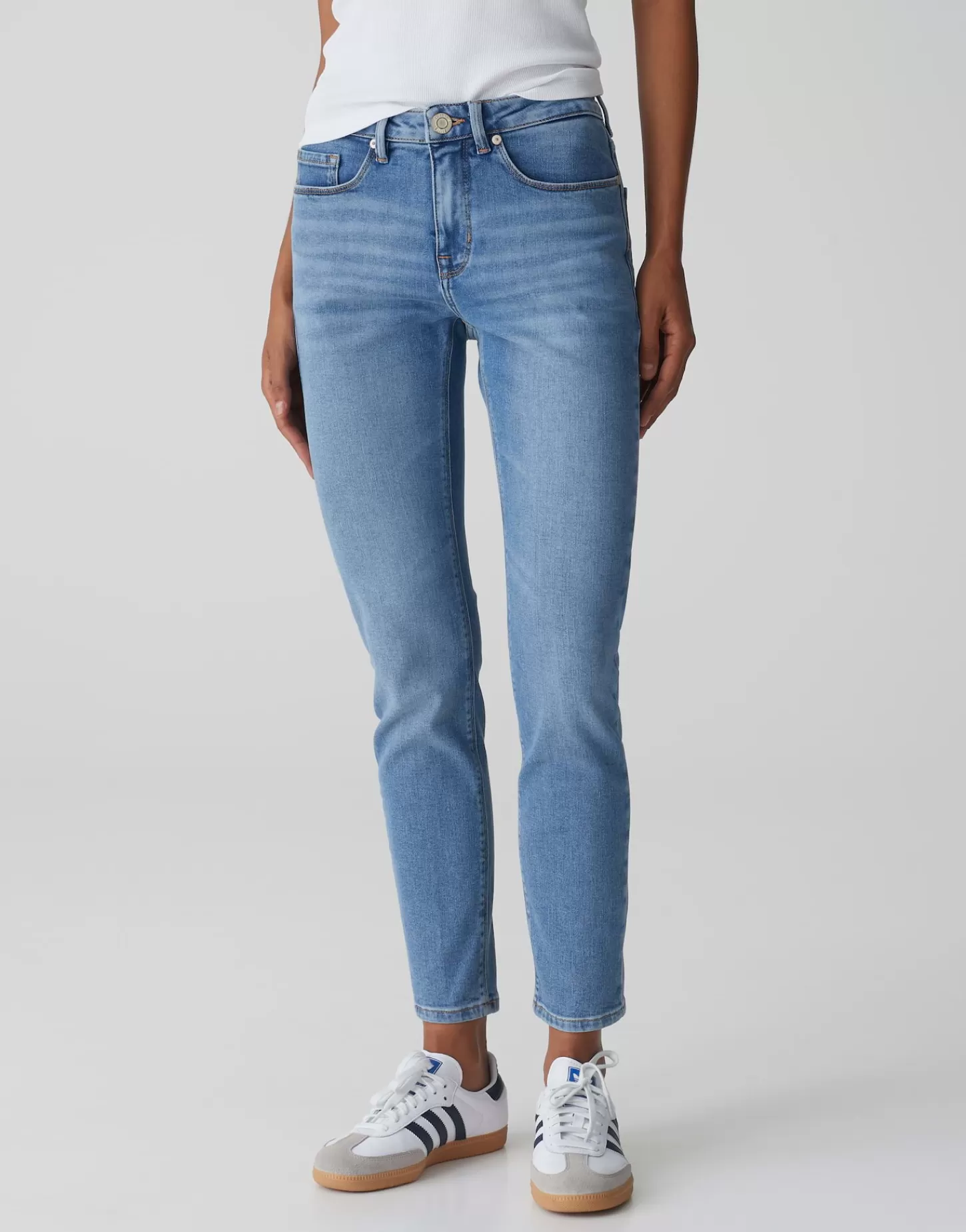 DAMES OPUS Skinny Jeans Elma Ocean Blue Blauw Online Bestellen