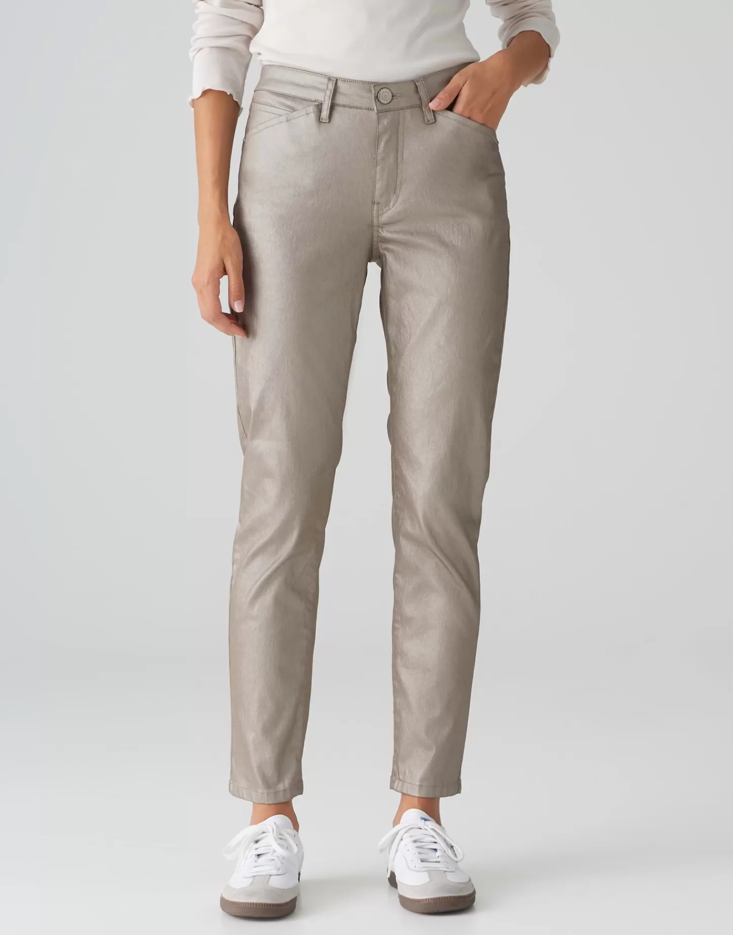 DAMES OPUS Skinny Jeans Emily Classy Bruin Online Bestellen