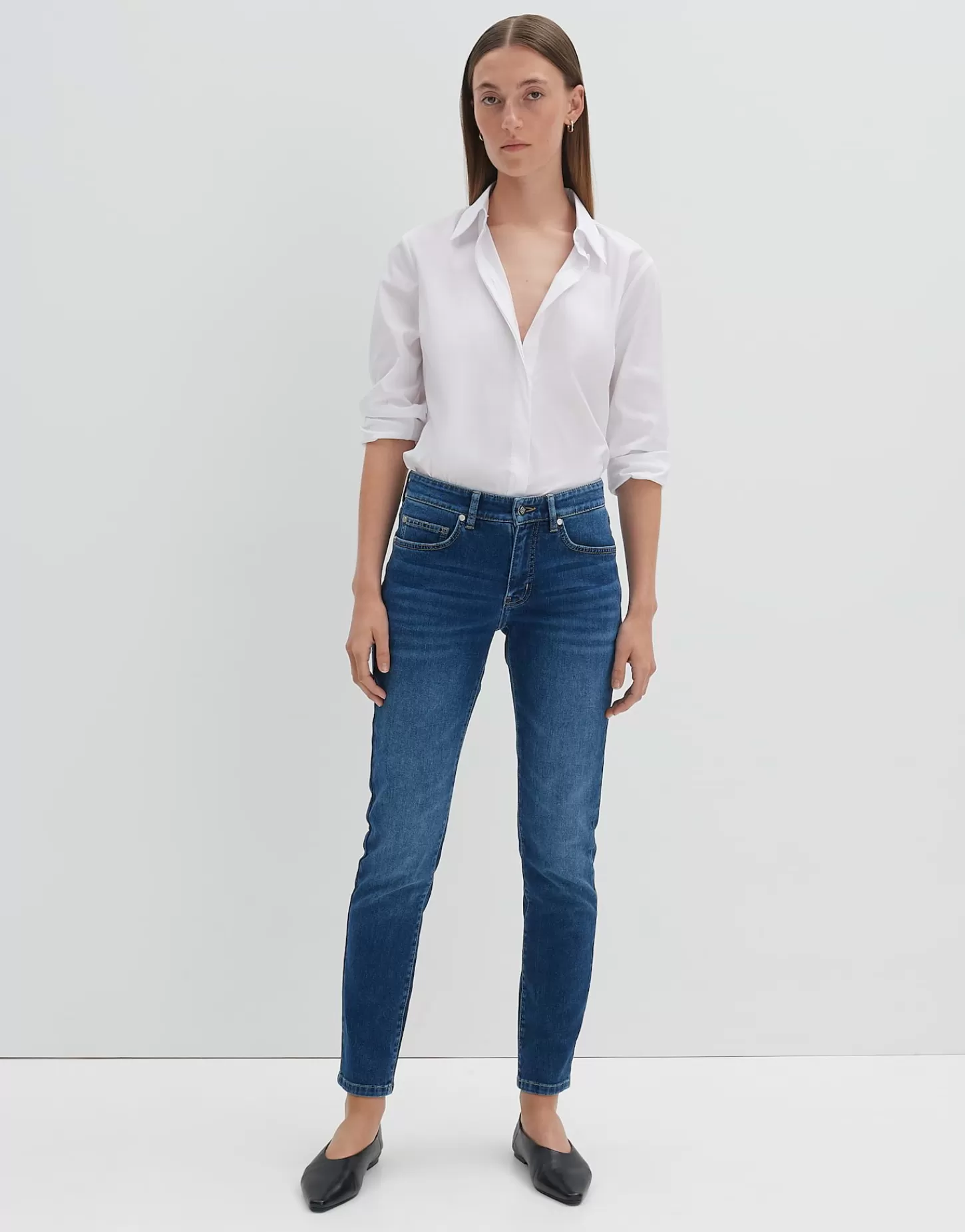 DAMES OPUS Slim Jeans Catia Iconic Blauw Online Bestellen