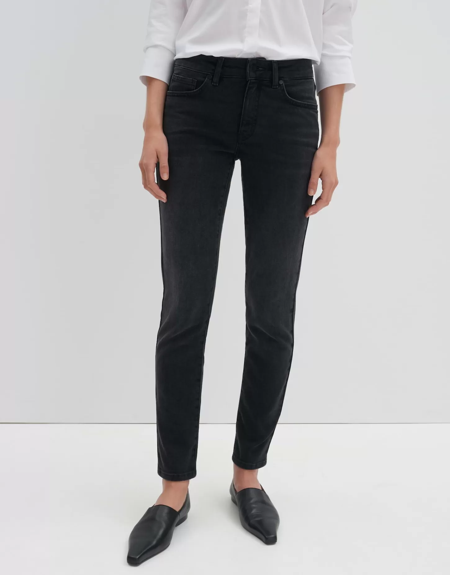DAMES OPUS Slim Jeans Catia Iconic Zwart Online Bestellen