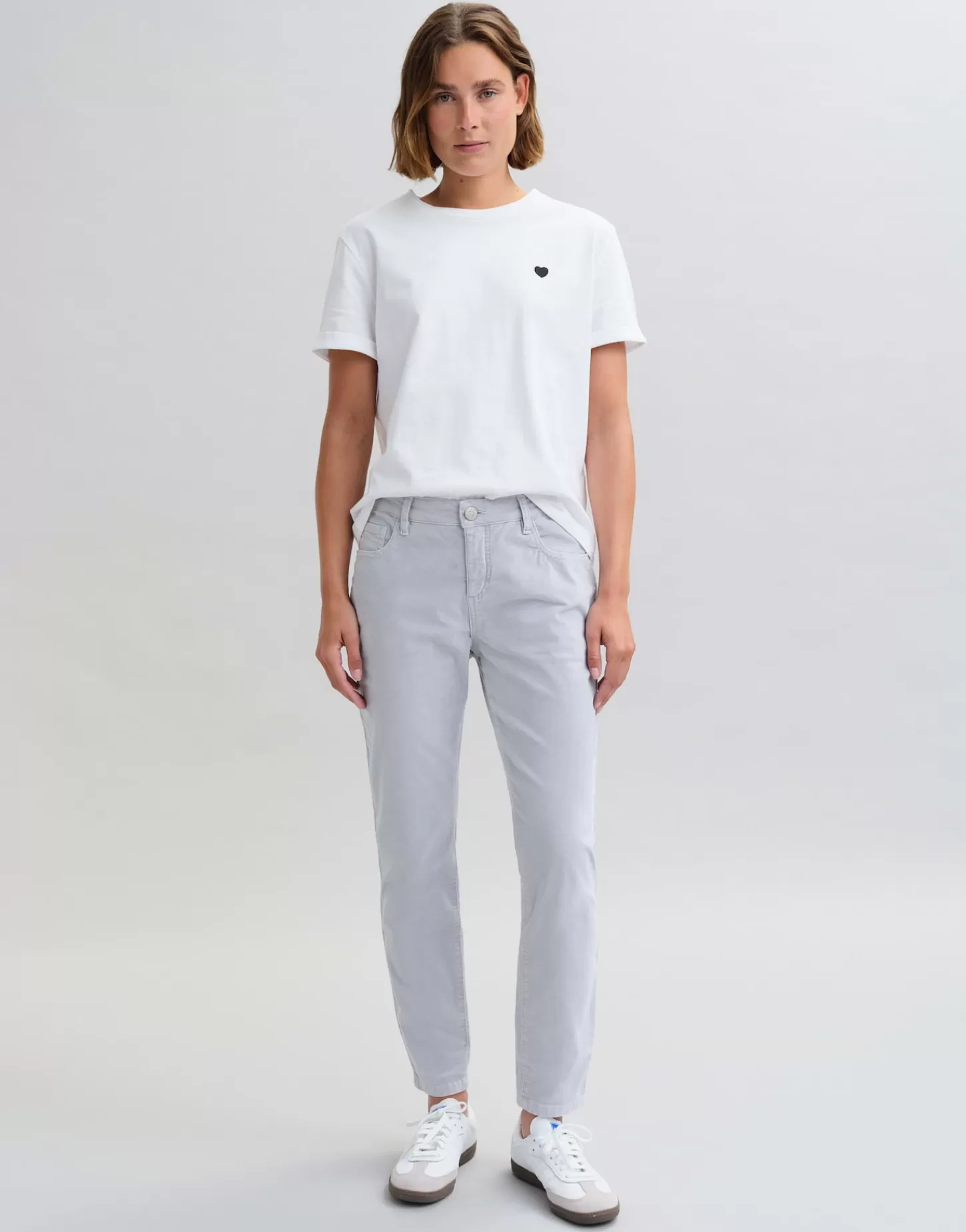 DAMES OPUS Slim Jeans Evita Glazed Grijs Online Bestellen