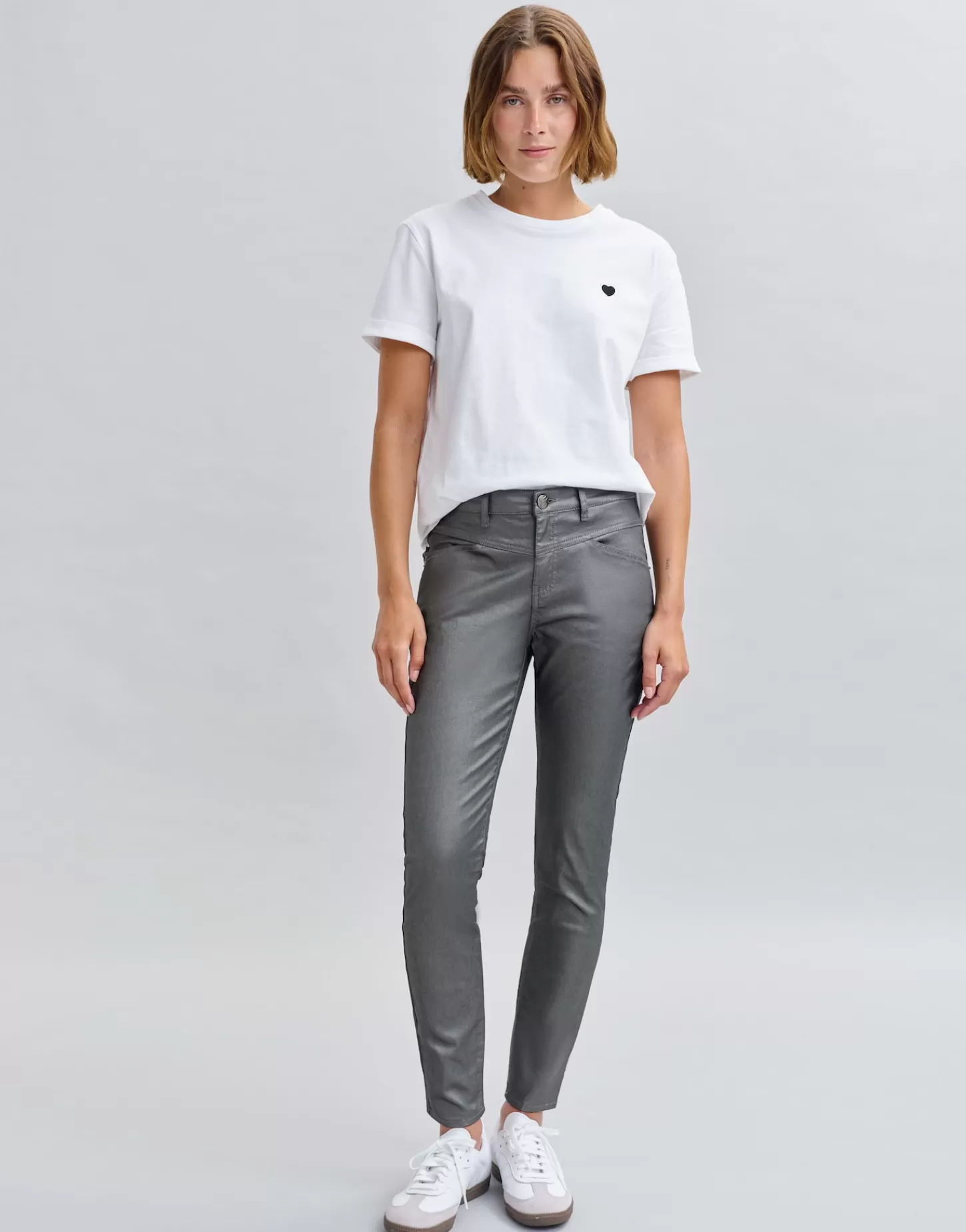 DAMES OPUS Slim Jeans Evita Remix Grijs Online Bestellen